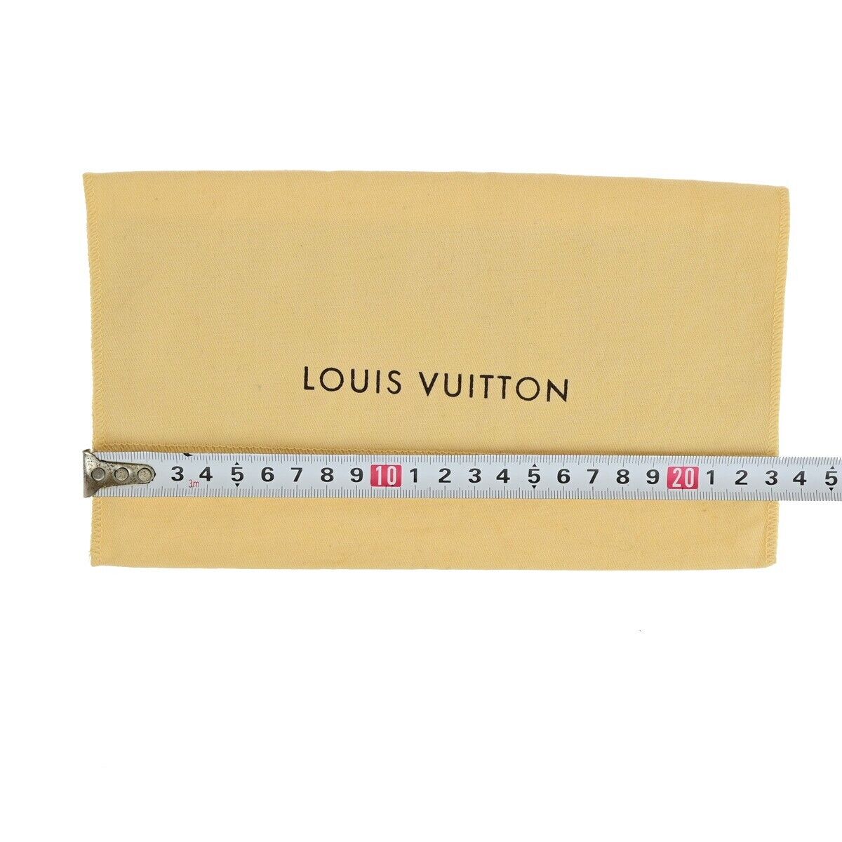 LOUIS VUITTON Logo 10 Set Dust Bag Drawstring Canvas Cotton Beige Brown 09EB738