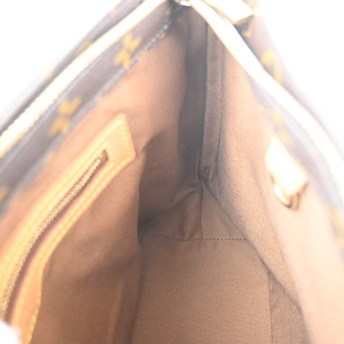 LOUIS VUITTON Cabas Piano Shoulder Bag Monogram Leather Brown M51148 16MA249