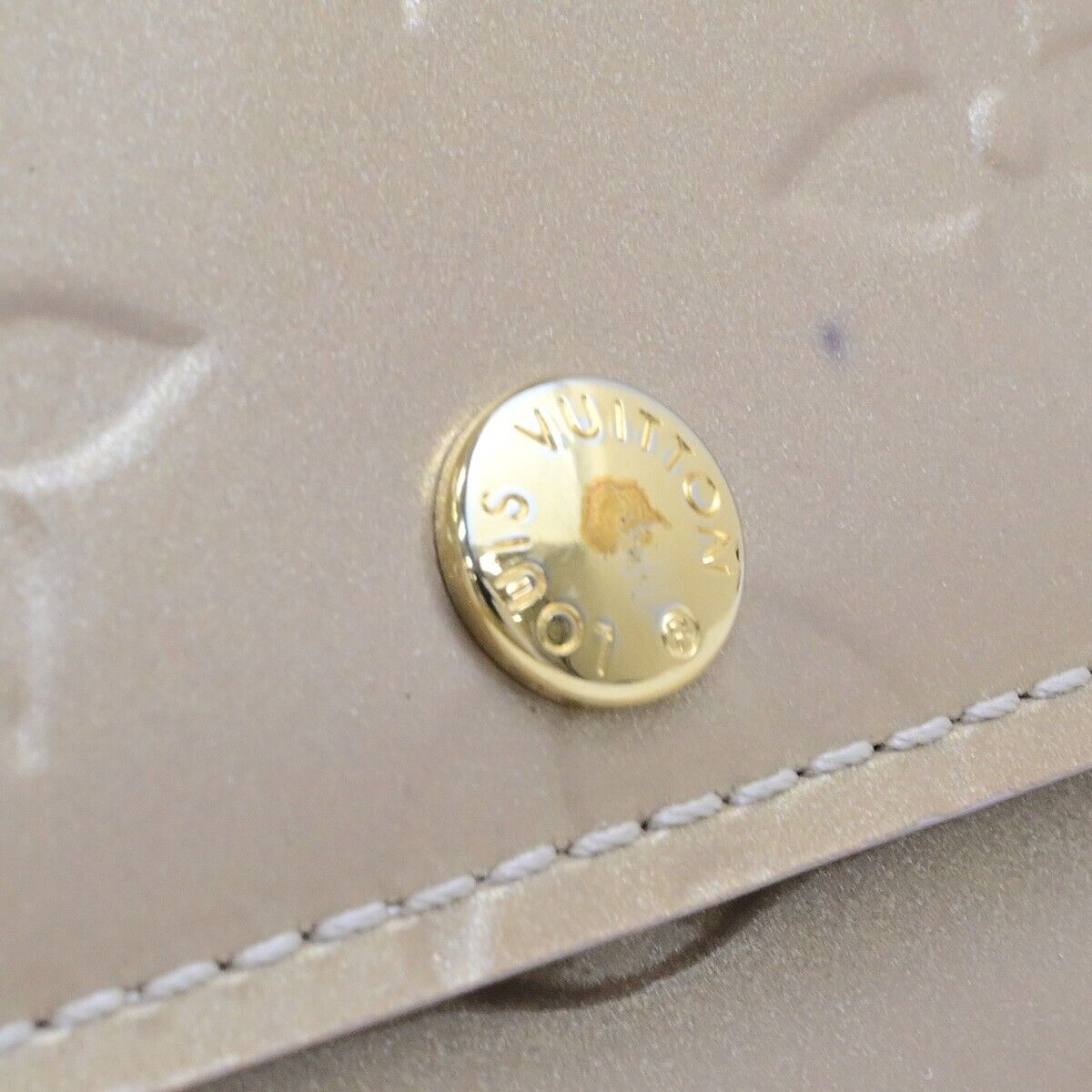LOUIS VUITTON Portefeuille Sarah Wallet Monogram Vernis Beige M91764 02FB332