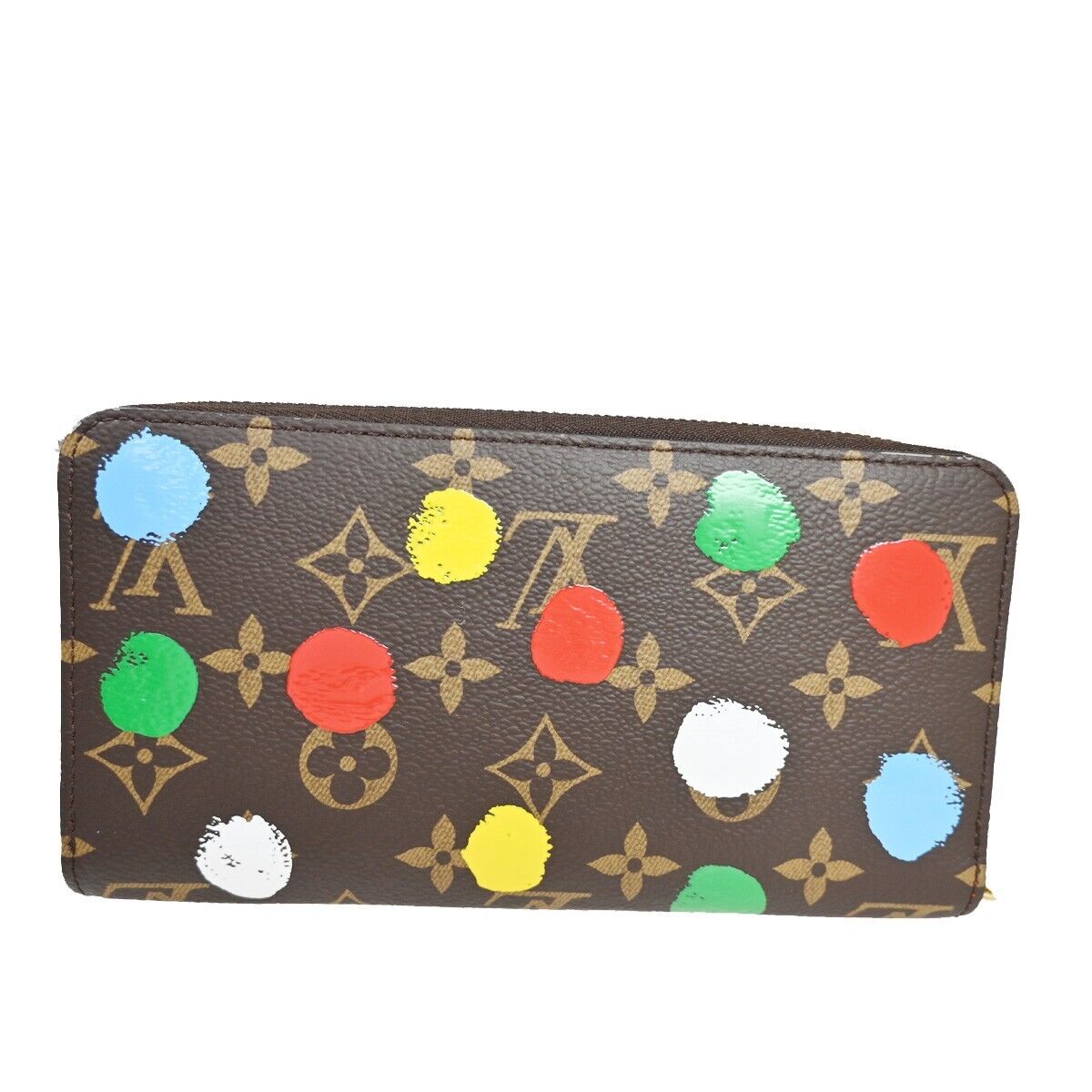 LOUIS VUITTON LV × YK Long Zippy Wallet Monogram 3D Dots Brown M81864 605RH887