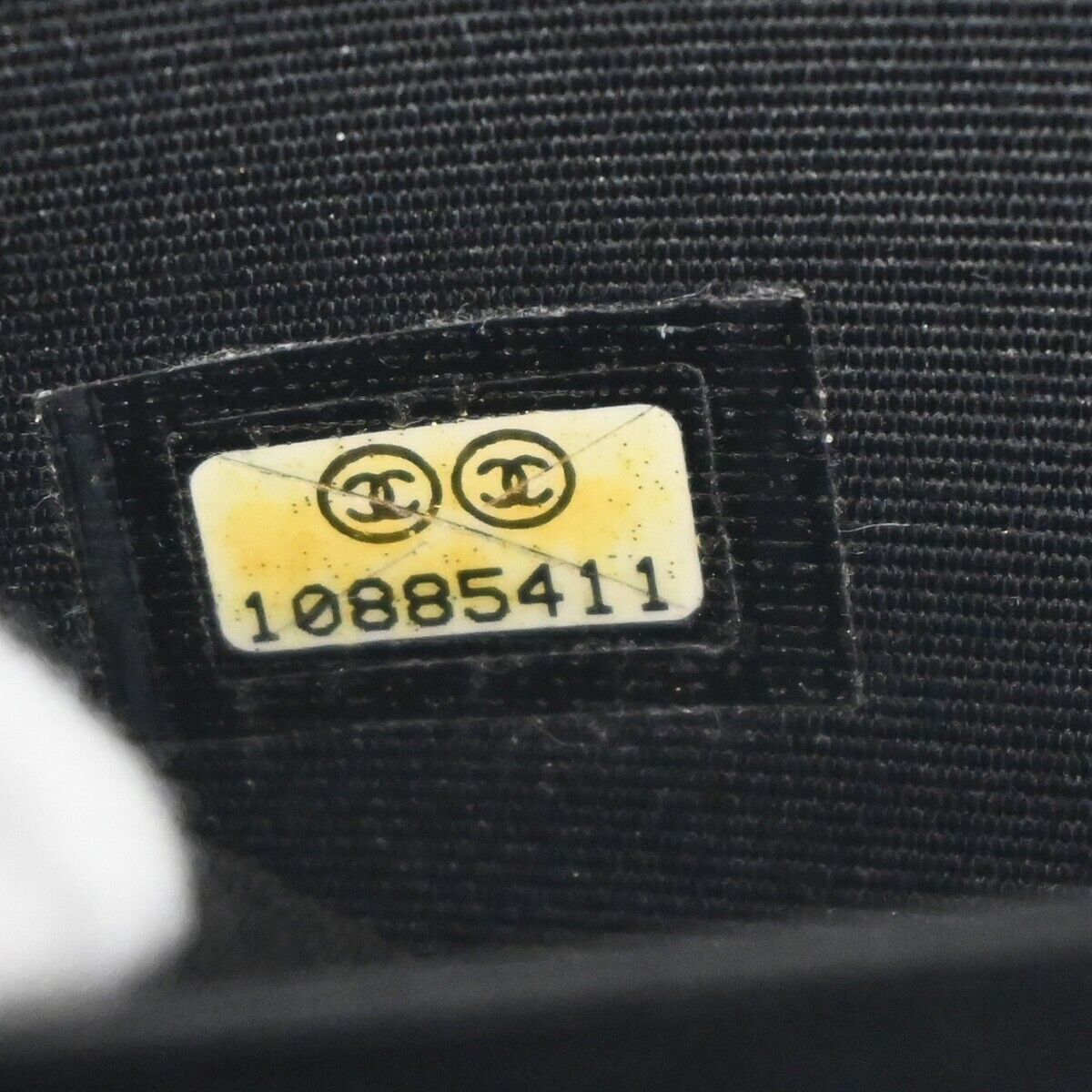 CHANEL CC Logo Zipper Long Bifold Wallet Purse Caviar Skin Leather Black 38YC420