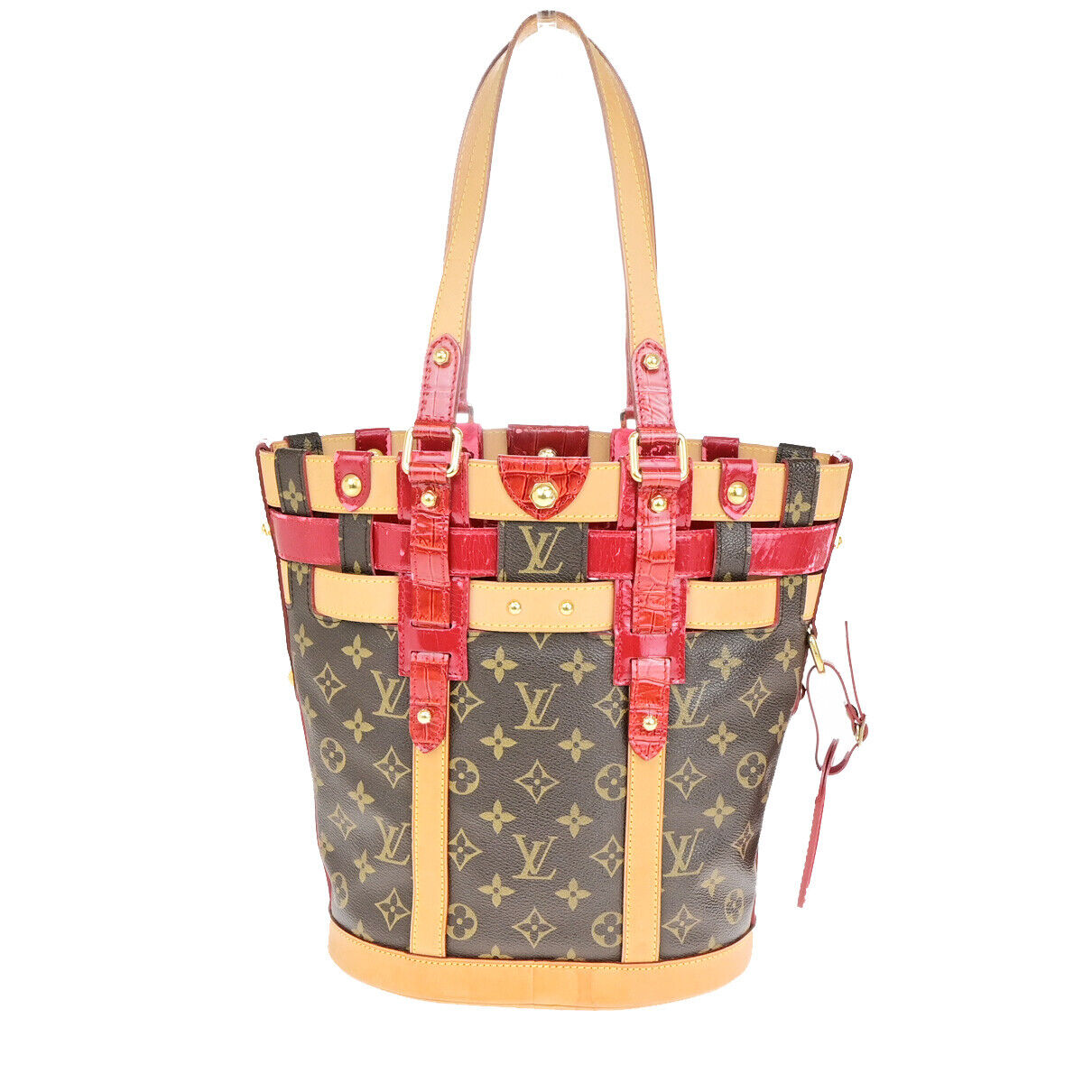 LOUIS VUITTON Neo Bucket Shoulder Bag Monogram Ruby Leather BN RD M95613 81YG627