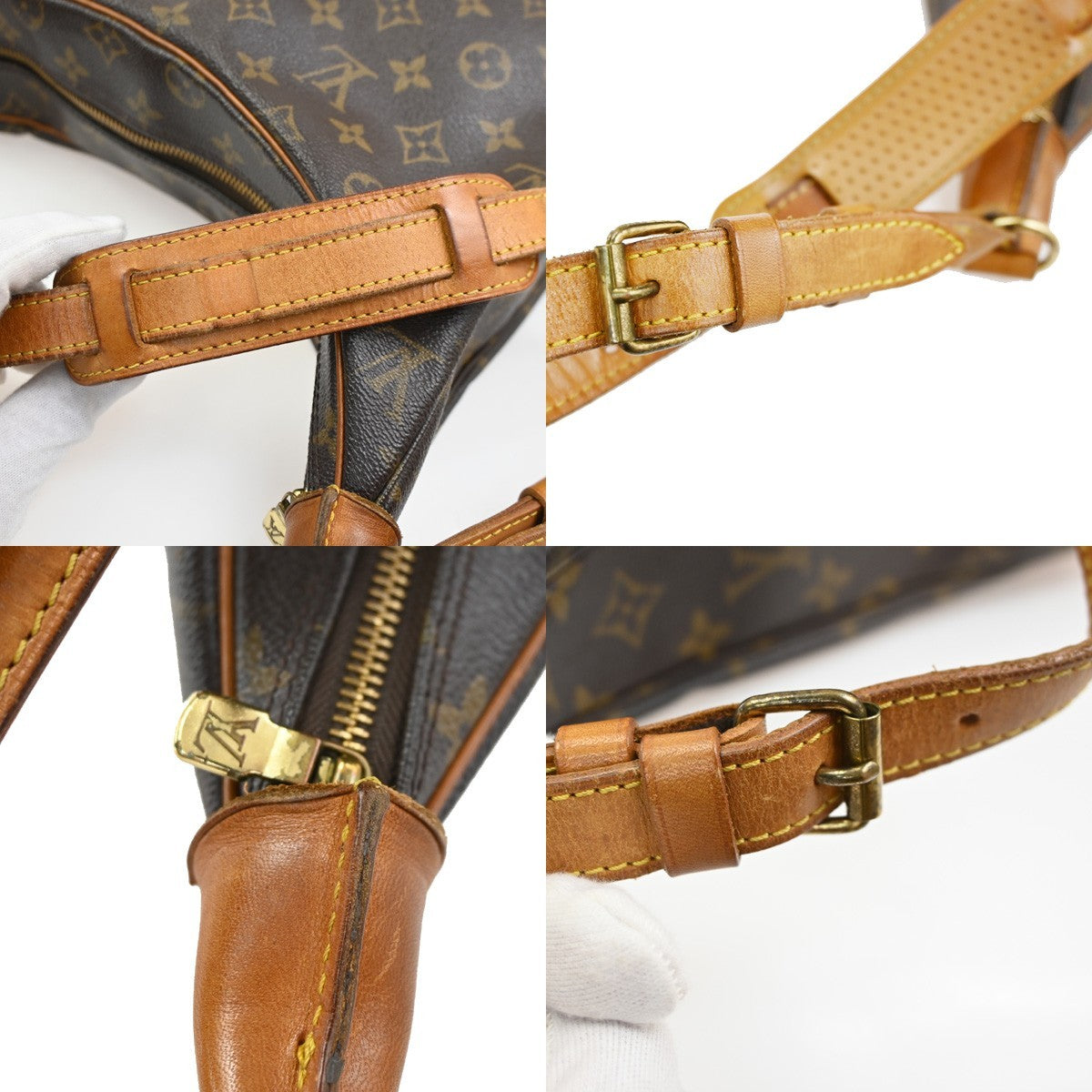 LOUIS VUITTON Boulogne 35 Shoulder Bag Monogram Leather Brown M51260 82SA061