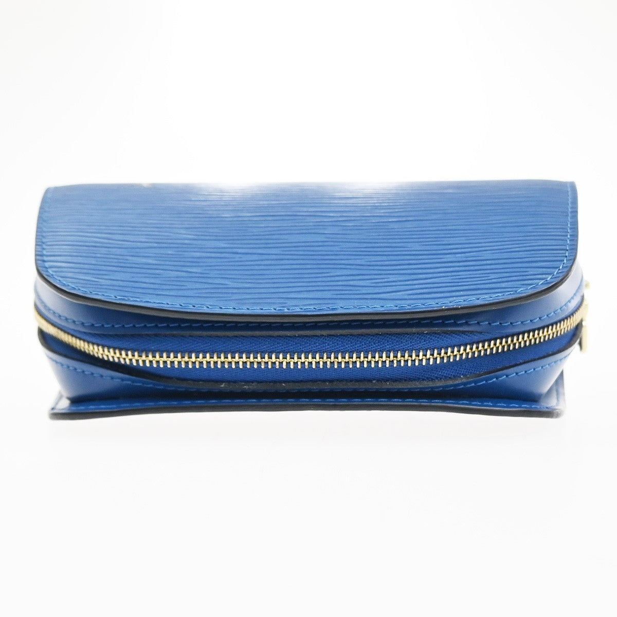 LOUIS VUITTON LV Logo Dauphine PM Pouch Epi Leather Blue France M48445 60KD049