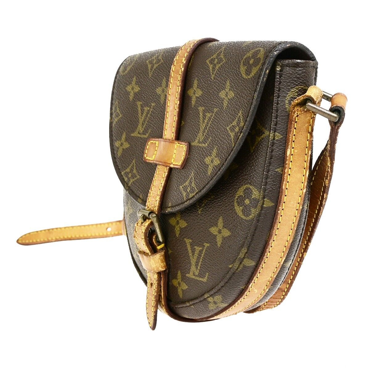 LOUIS VUITTON Chantilly PM Shoulder Bag Monogram Leather Brown M51234 69SJ463