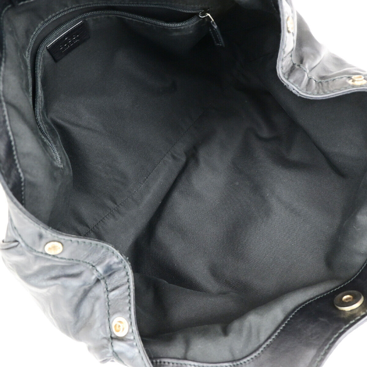 GUCCI GG Sukey Shoulder Hand Bag Guccissima Leather Black SHW 30SJ470