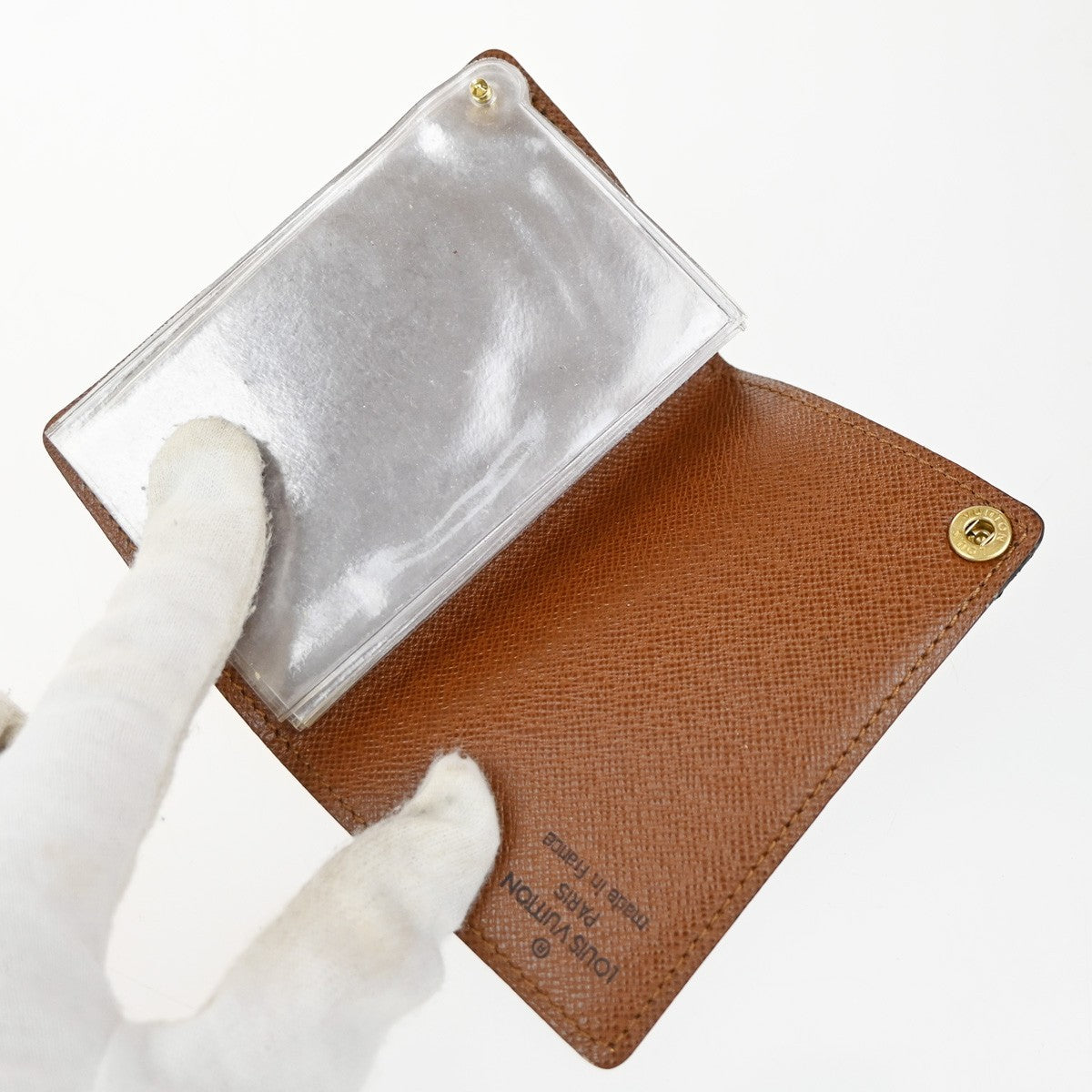 LOUIS VUITTON LV 3 Set Wallet Coin Card Case Monogram Multi Brown White 60KP578