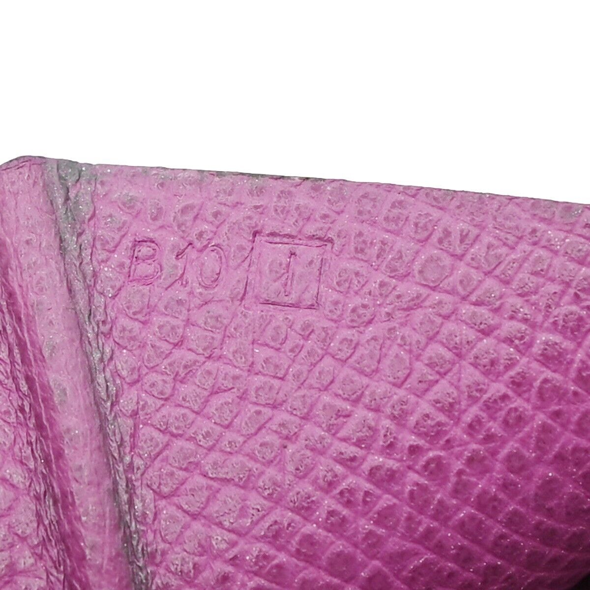 HERMES Logos Bearn Long Bifold Wallet Purse ▢I Veau Epsom Leather Purple 81RJ834