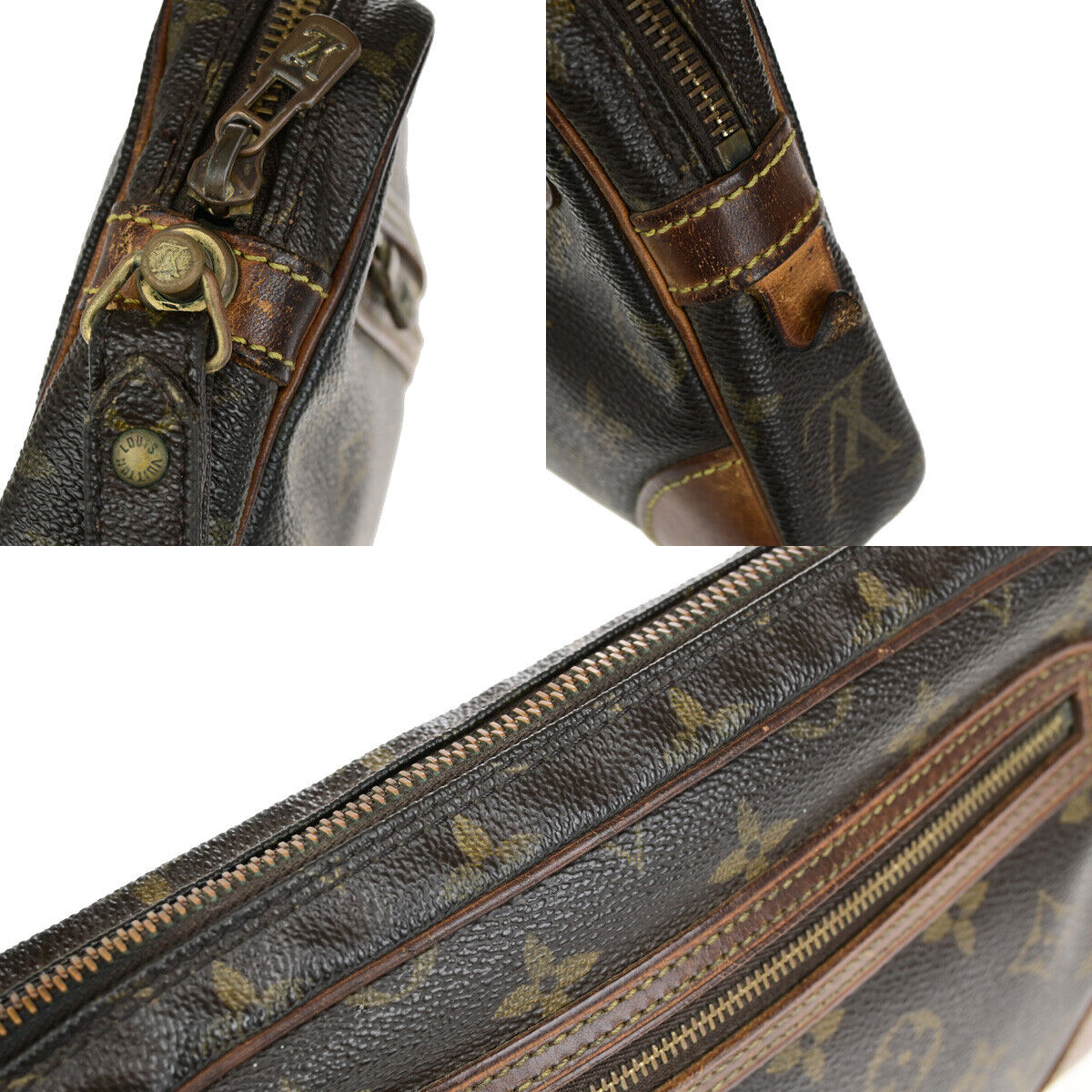 LOUIS VUITTON Marly Dragonne GM Clutch Hand Bag Monogram Brown M51825 67YG502