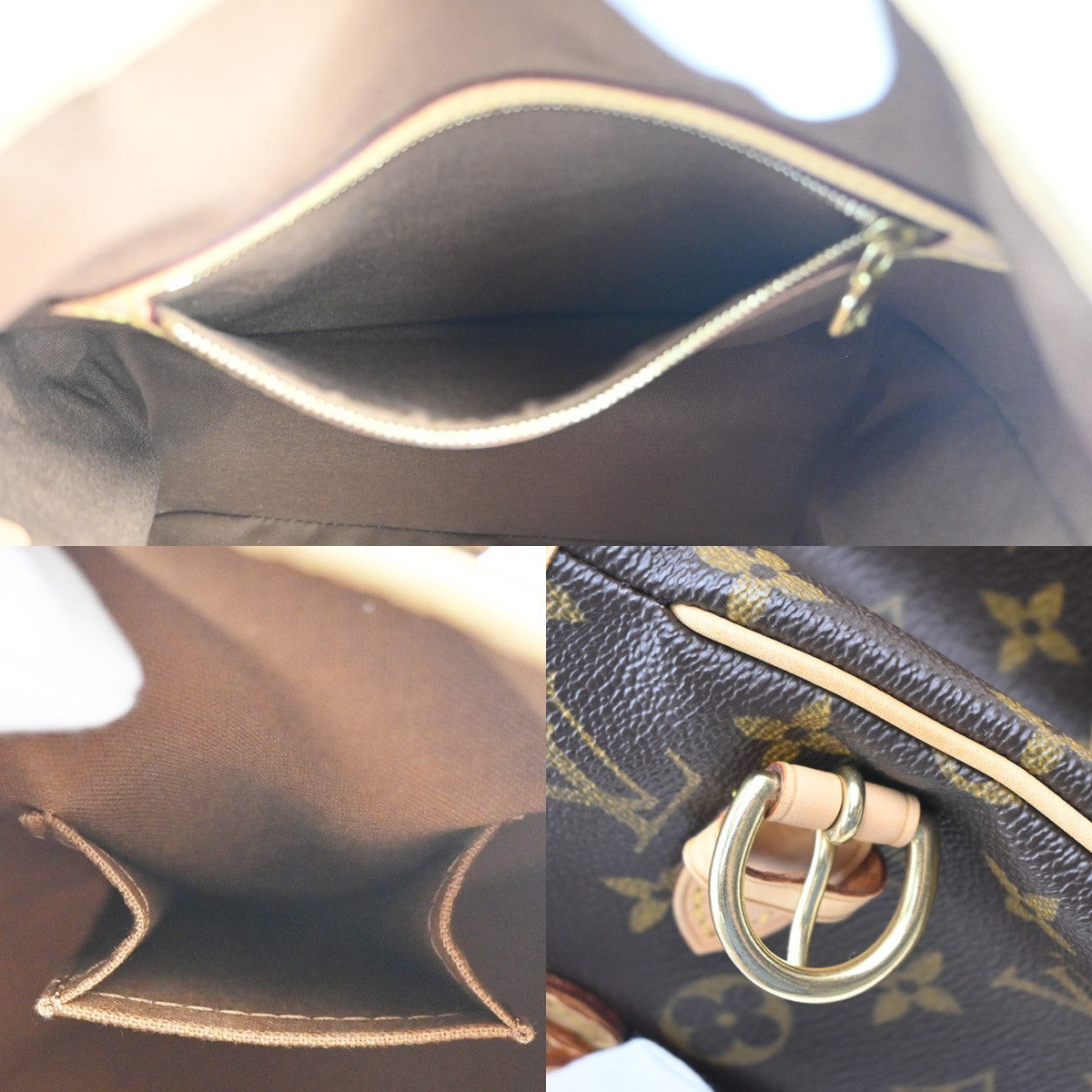 LOUIS VUITTON Batignolles Vertical Shoulder Bag Monogram Brown M51153 93KC656