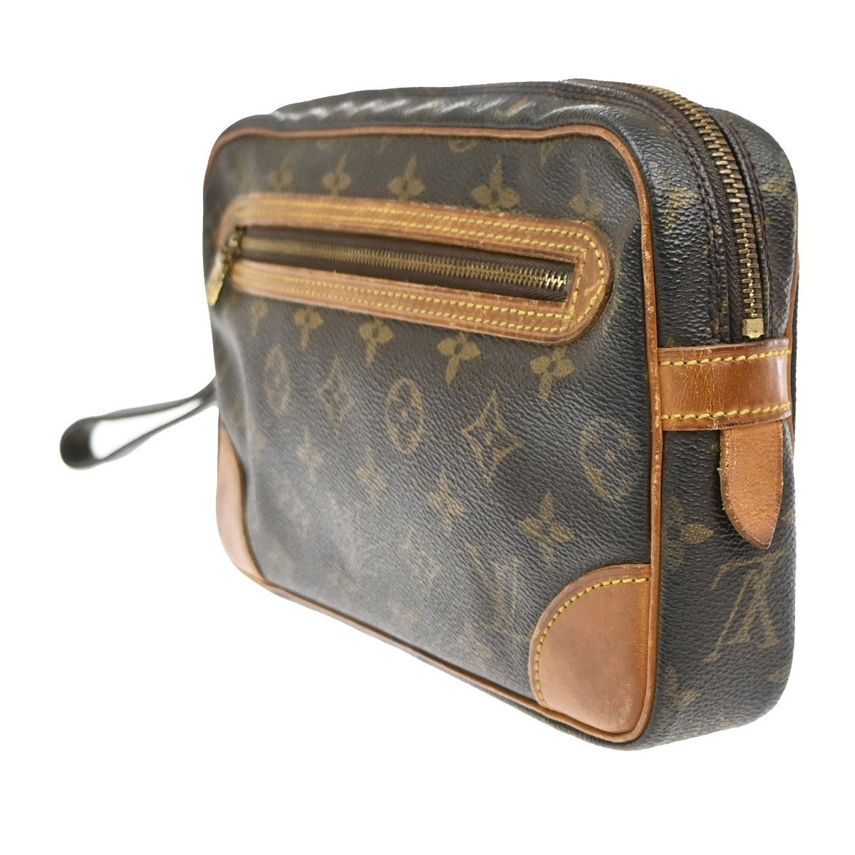 LOUIS VUITTON Marly Dragonne GM Clutch Hand Bag Monogram Brown M51825 60SA022