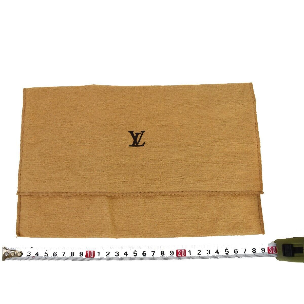 LOUIS VUITTON Logo 10 Set Dust Bag Drawstring Canvas Cotton Beige Brown 02GA591