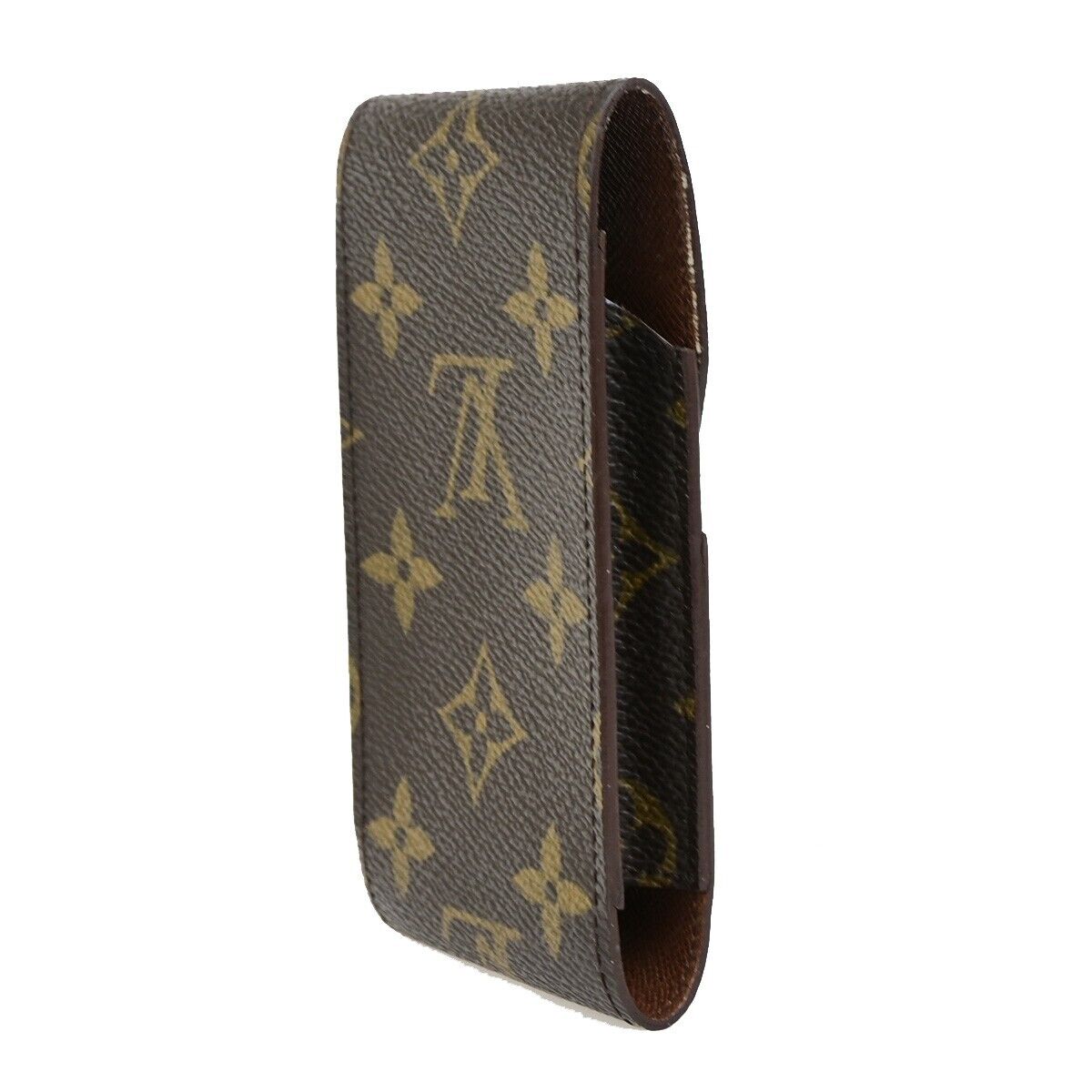 LOUIS VUITTON Etui Cigarette Case Monogram Leather Brown M63024 02KA402