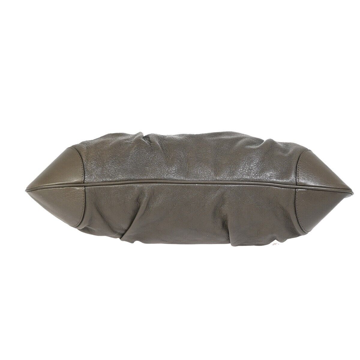 SALVATORE FERRAGAMO Logo Marisa Gancini Shoulder Bag Leather Gray Italy 69FA576