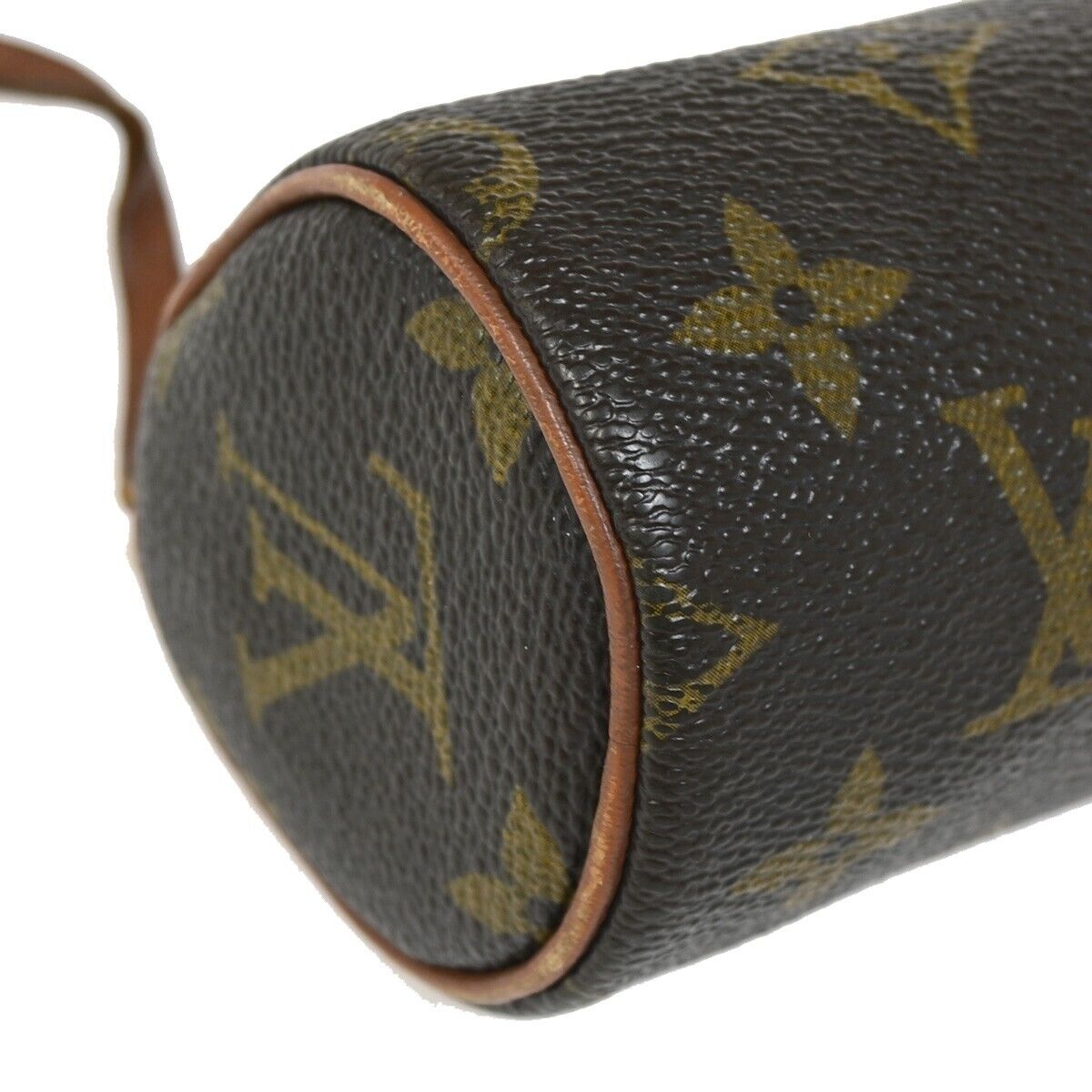 LOUIS VUITTON Logo Papillon Pouch Hand Bag Monogram Leather BN M51380 60FA542