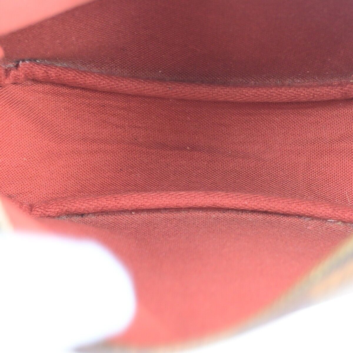 LOUIS VUITTON  Trousse Makeup Hand Bag Damier Ebene Leather Brown N51982 78SJ160