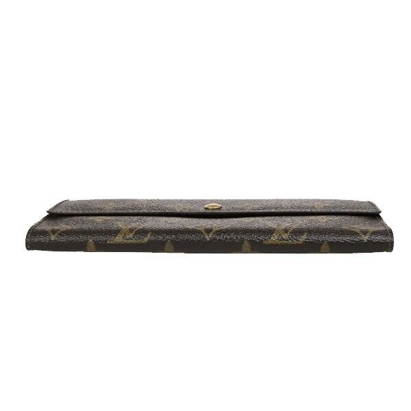LOUIS VUITTON International Long Trifold Wallet Monogram Brown M61215 09ED244
