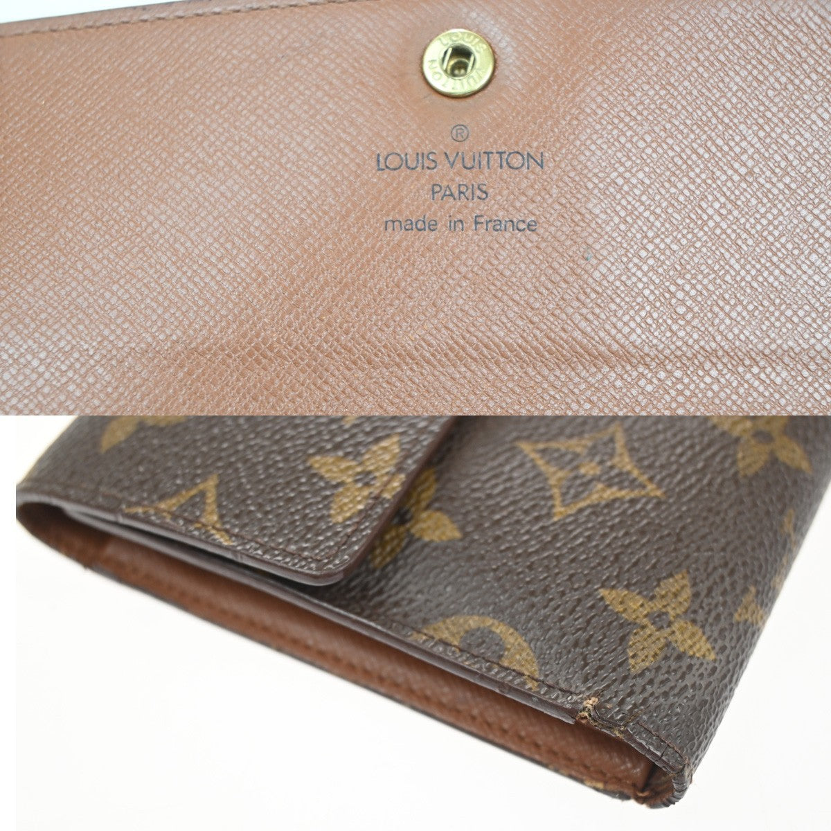 LOUIS VUITTON Porte Tresor Etui Papier Trifold Wallet Monogram BN M61202 04KD002