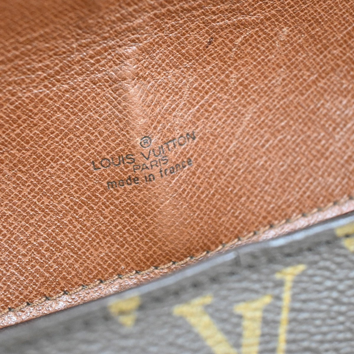 LOUIS VUITTON Saint Cloud GM Shoulder Bag Monogram Leather Brown M51242 66YJ074