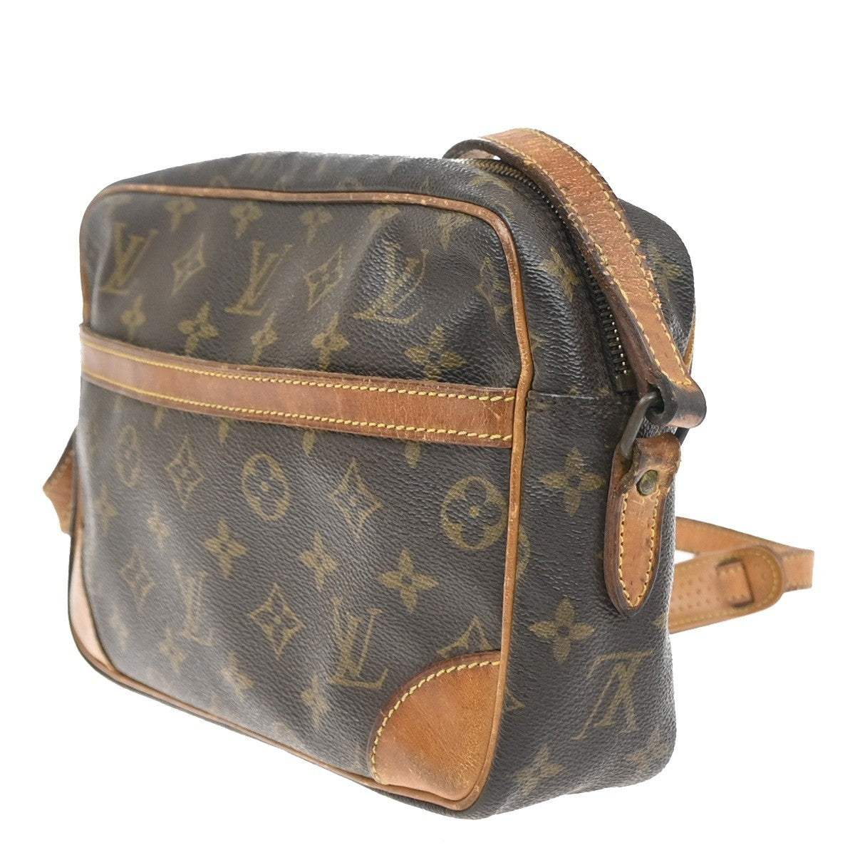 LOUIS VUITTON Trocadero 24 Shoulder Bag Monogram Leather Brown M51276 30YJ189