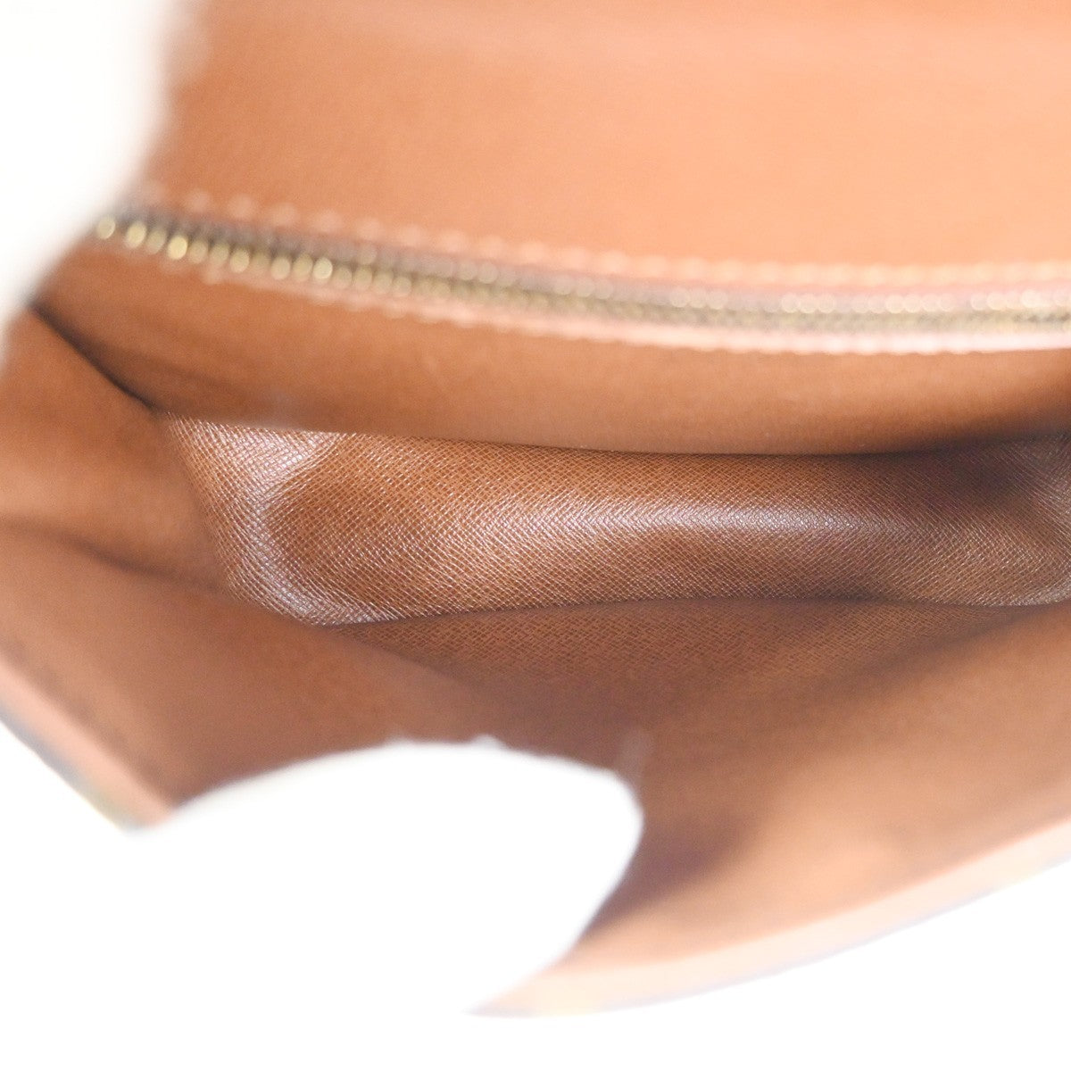 LOUIS VUITTON Saint Cloud MM Shoulder Bag Monogram Leather Brown M51243 82KC898