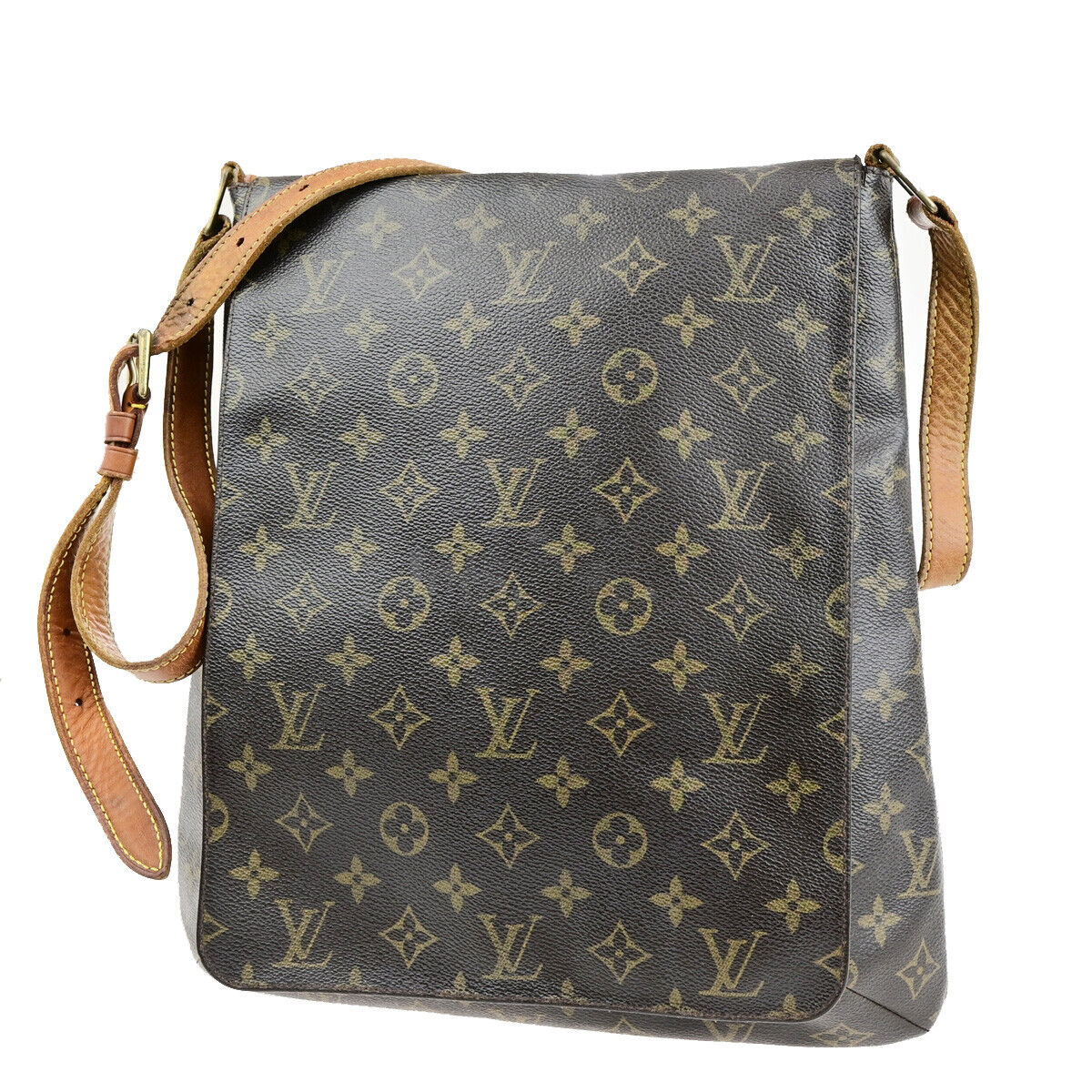 LOUIS VUITTON Musette Shoulder Bag Monogram Leather Brown France M51256 31SJ562