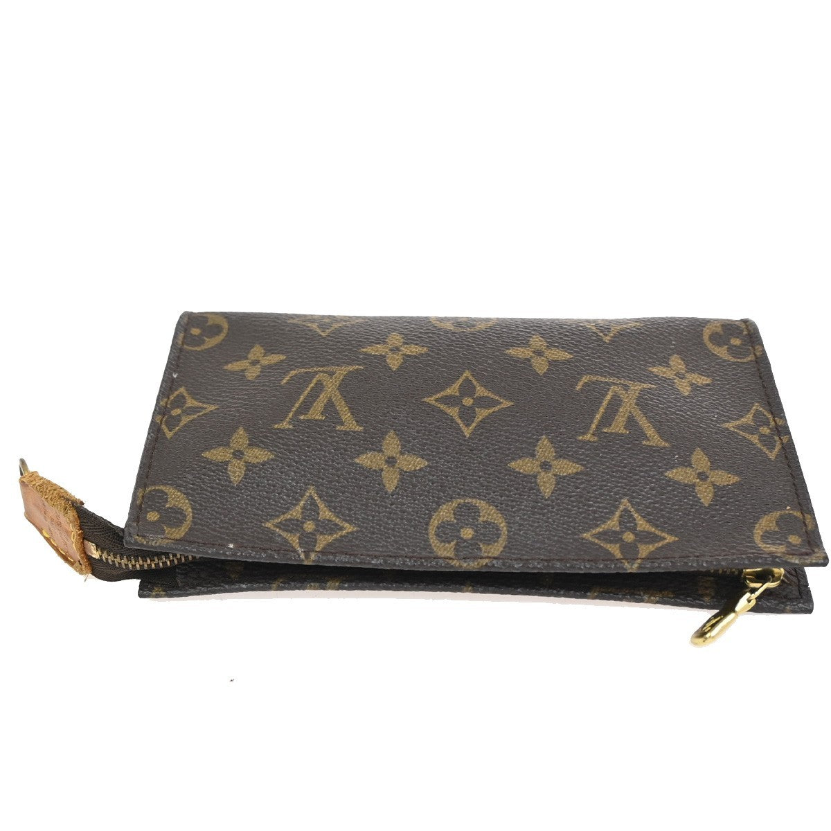 LOUIS VUITTON BUCKET PM Mini Clutch Pouch Bag Monogram Leather France 02KC735