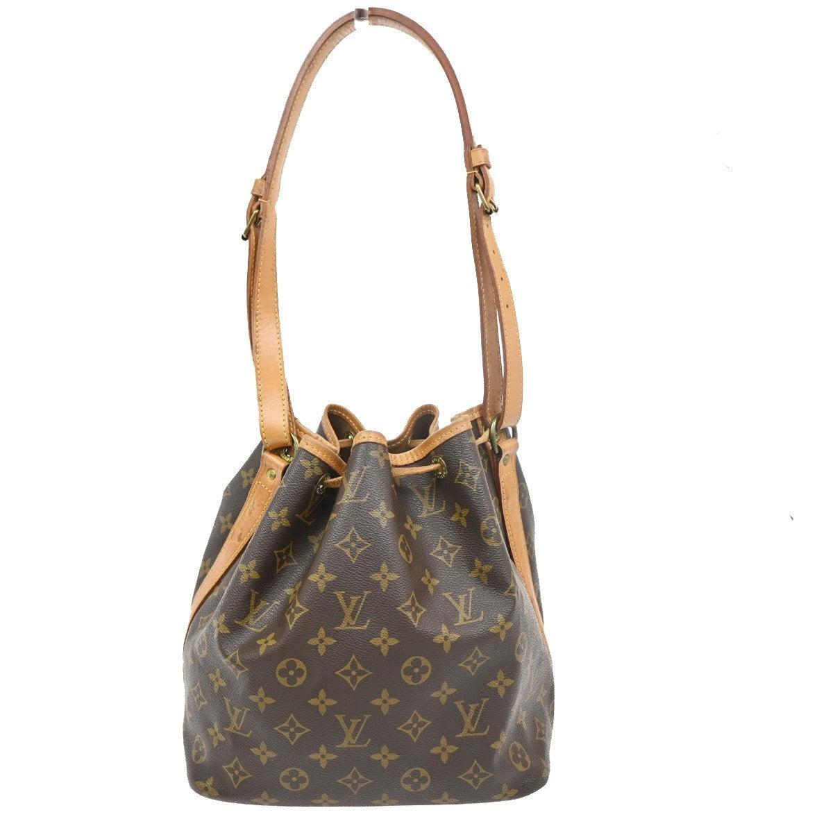 LOUIS VUITTON Petit Noe Drawstring Shoulder Bag Monogram Leather M42226 73ZA172