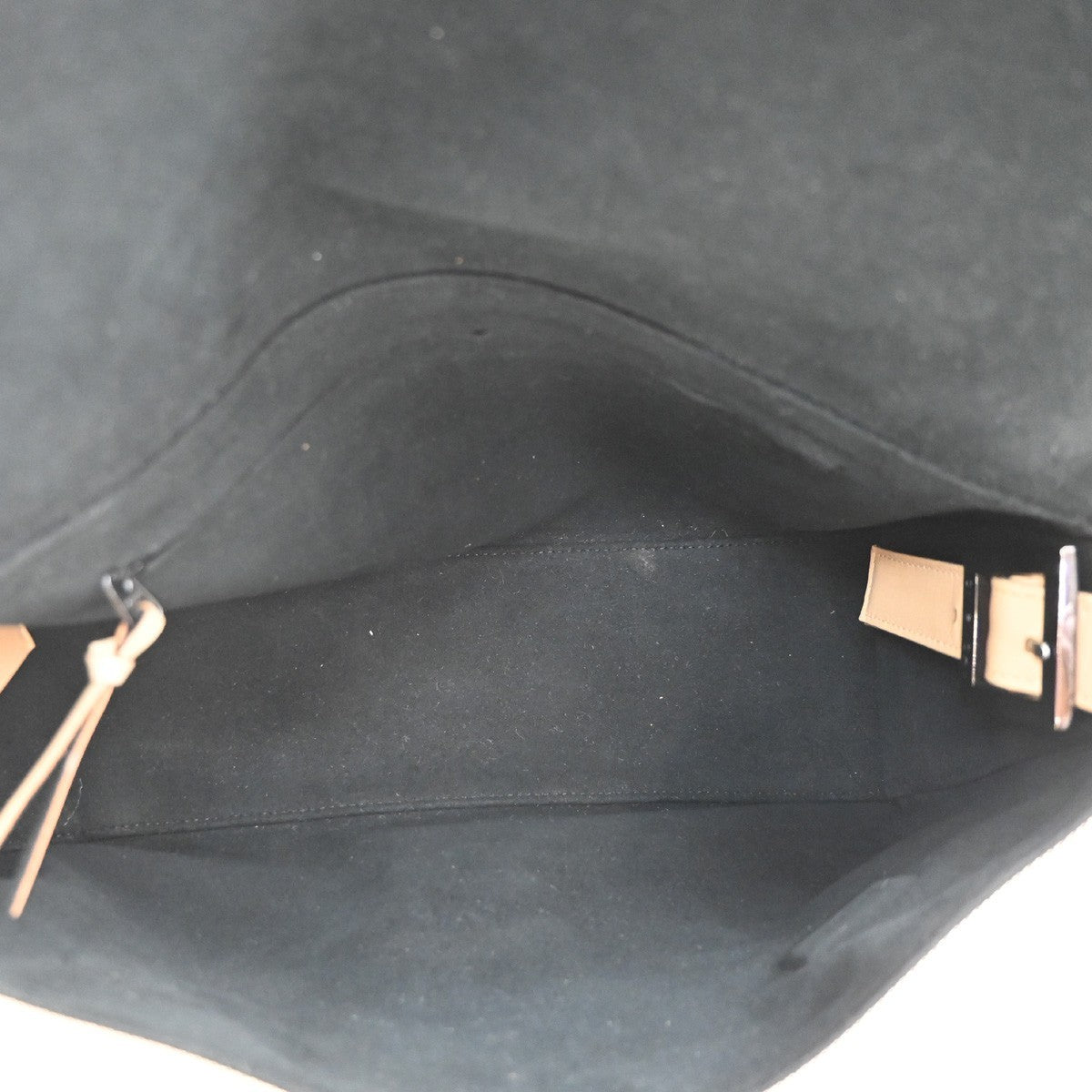 GIVENCHY 4G Logo  Hand Bag With Pouch Nylon Leather Beige SHW Japan 06CA843