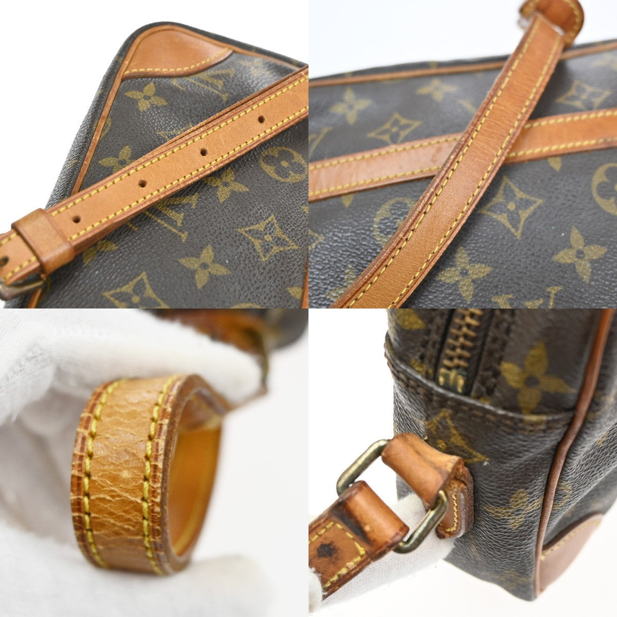 LOUIS VUITTON Trocadero 24 Shoulder Bag Monogram Leather Brown M51276 62CA942