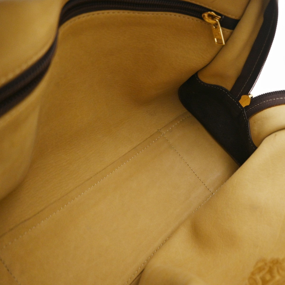 LOEWE Anagram logo Amazona 28 handbag suede Leather Brown Spain GHW 79KD096