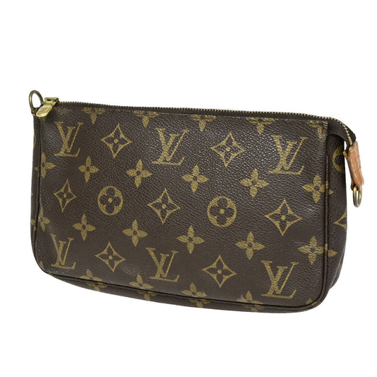 LOUIS VUITTON Pochette Accessoires Hand Bag Monogram Leather BN M51980 31YF611