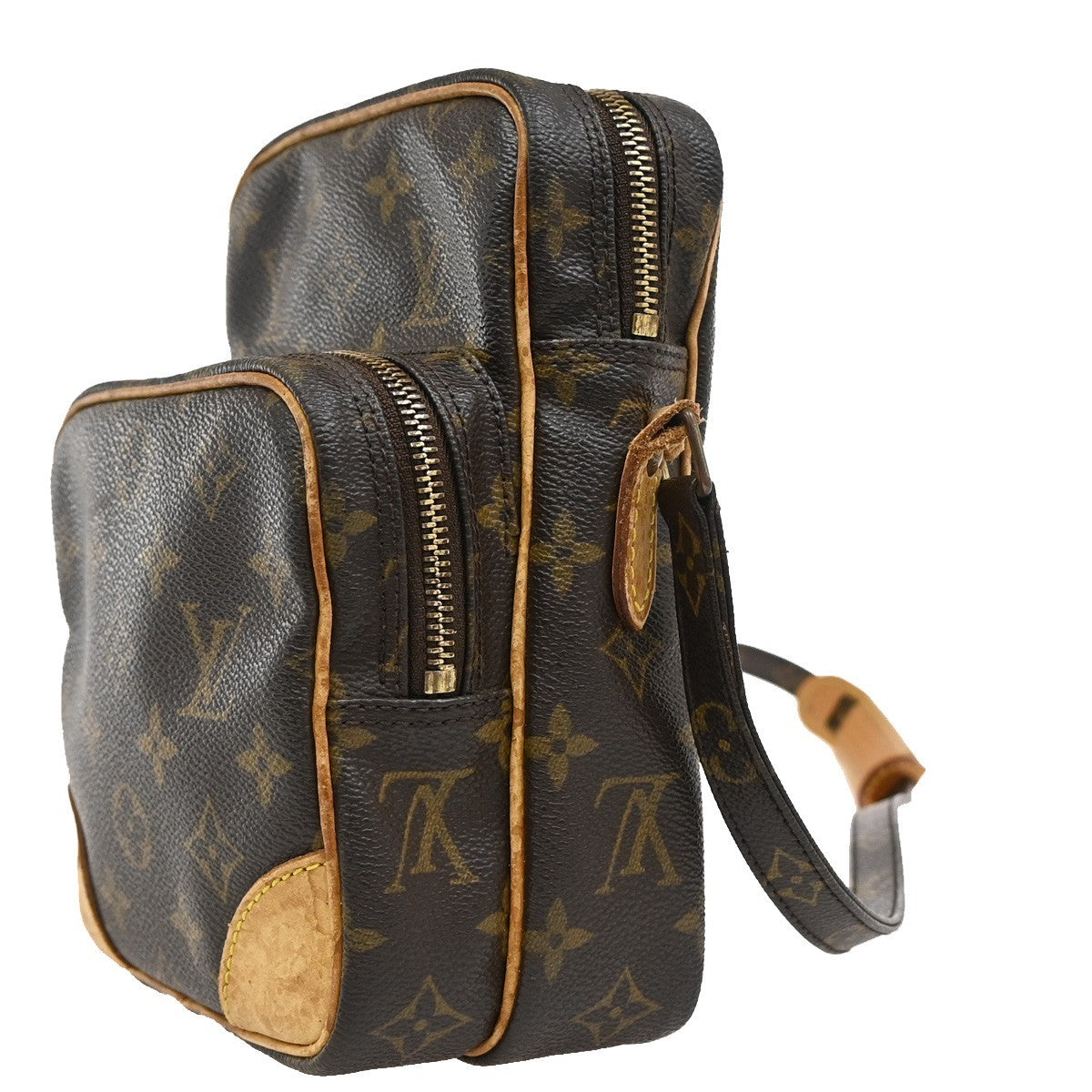 LOUIS VUITTON Amazon Shoulder Bag Monogram Leather Brown M45236 30TA041