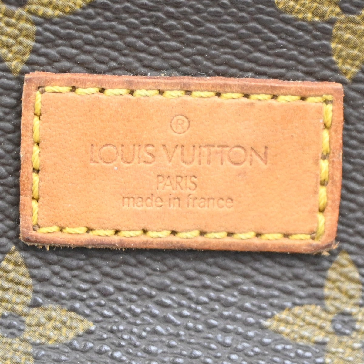LOUIS VUITTON Logo Saumur 30 Shoulder Bag Monogram Leather Brown M42256 82CA792