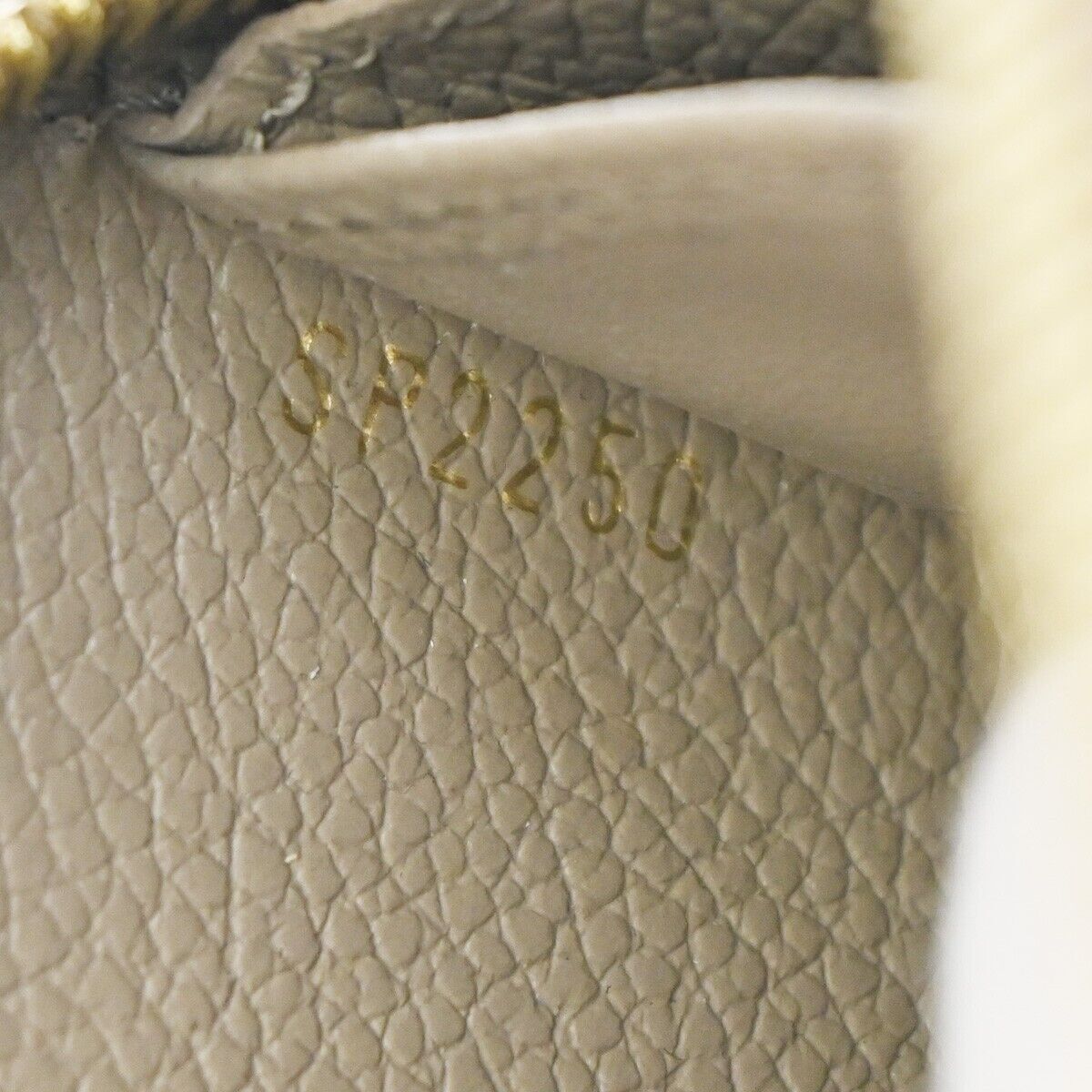 LOUIS VUITTON Zippy Wallet Long Bifold Monogram Empreinte Beige M60738 86YC013