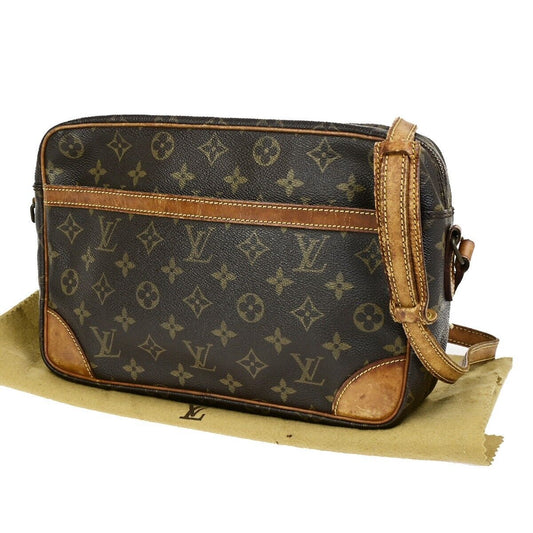 LOUIS VUITTON Trocadero 27 Shoulder Bag Monogram Leather Brown M51274 67FB198