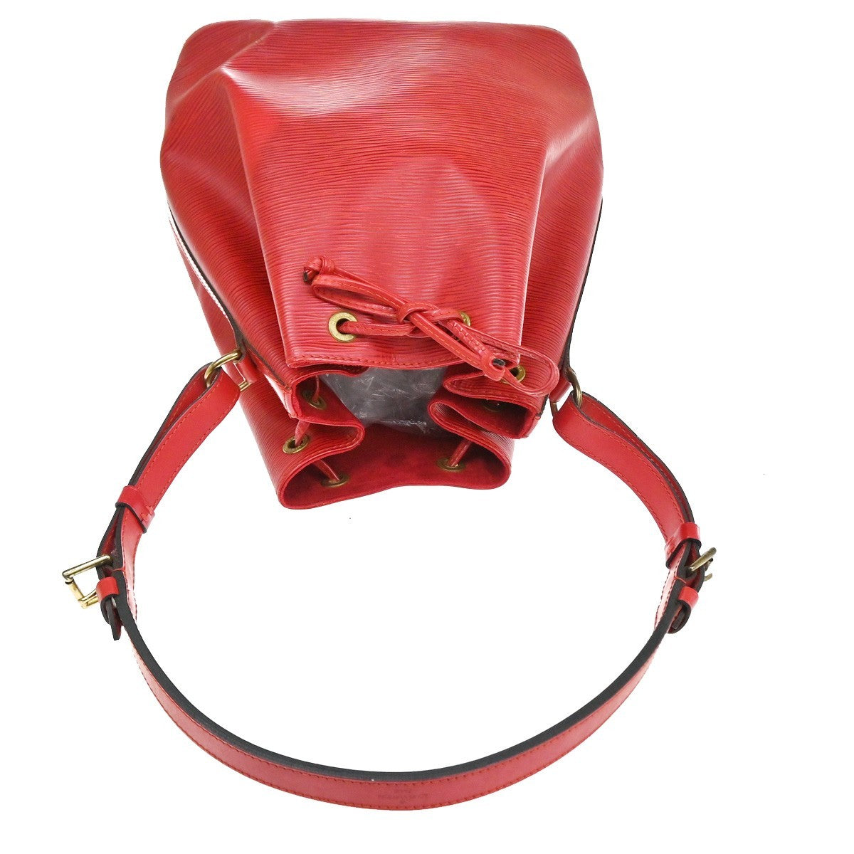 LOUIS VUITTON Petit Noe Drawstring Shoulder Bag Epi Leather Red M44107 82CA882