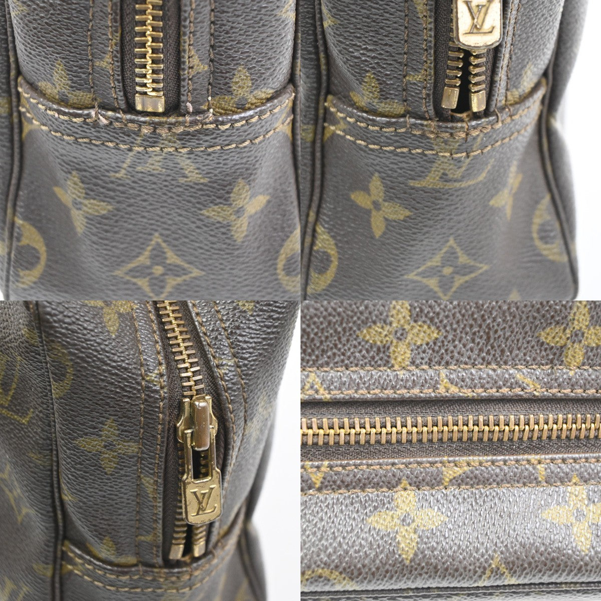 LOUIS VUITTON Trousse Toilette 28 Clutch Hand Bag Monogram Brown M47522 67CA759