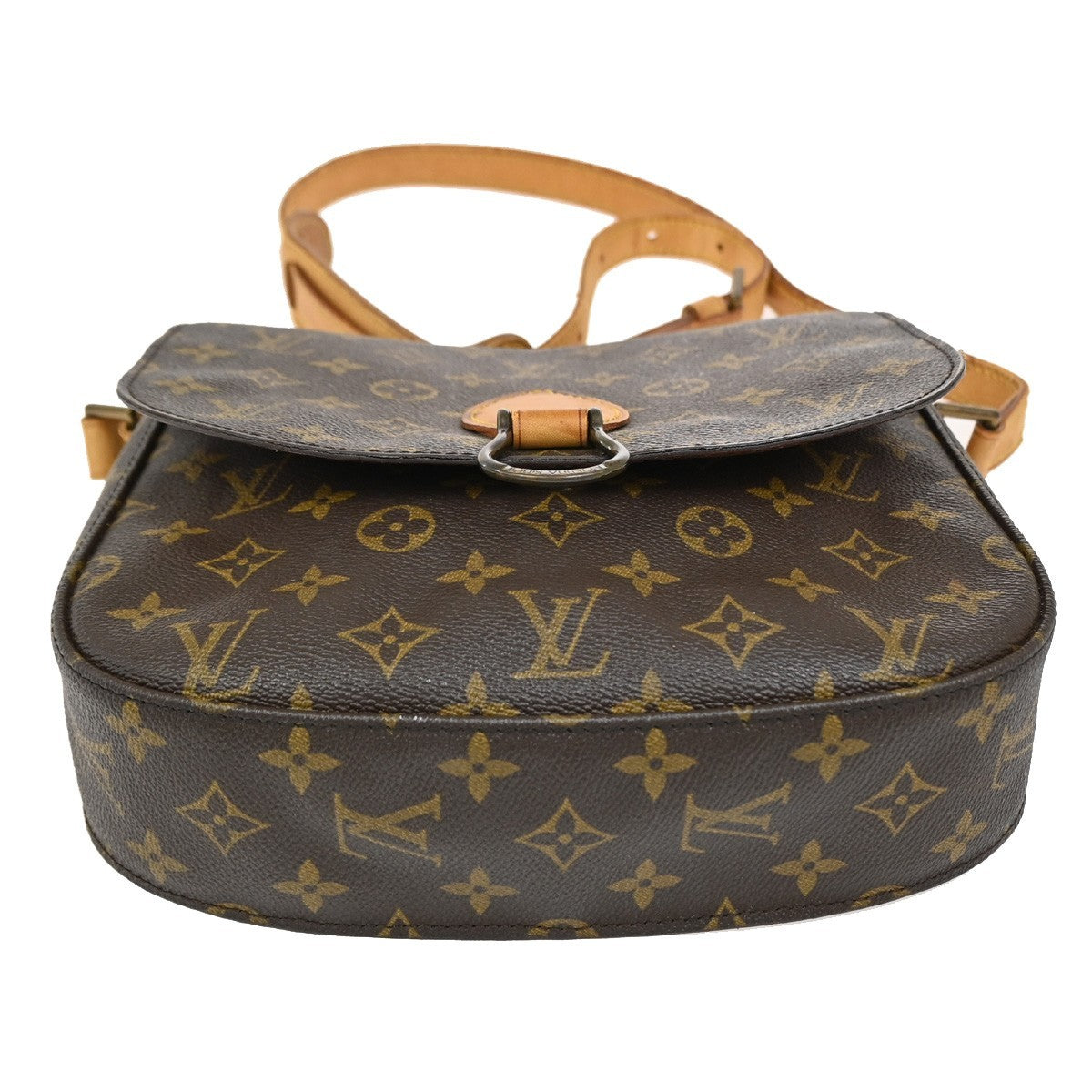 LOUIS VUITTON Saint Cloud GM Shoulder Bag Monogram Leather Brown M51242 30PA025