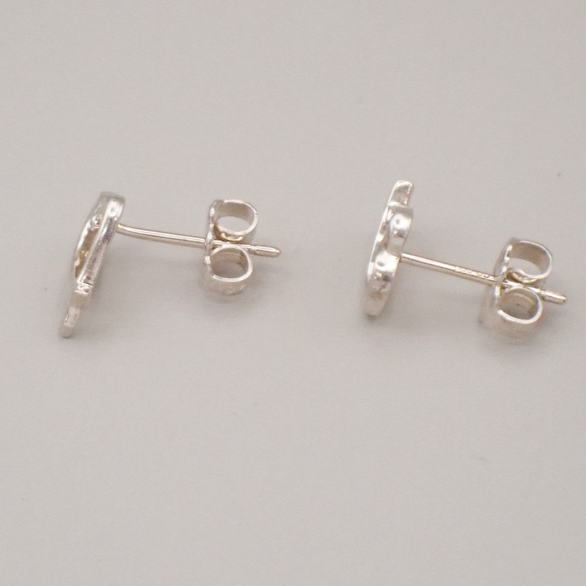 Tiffany & Co. Logo Paloma Picasso Loving Heart Stud Earring Silver 925 02CA571