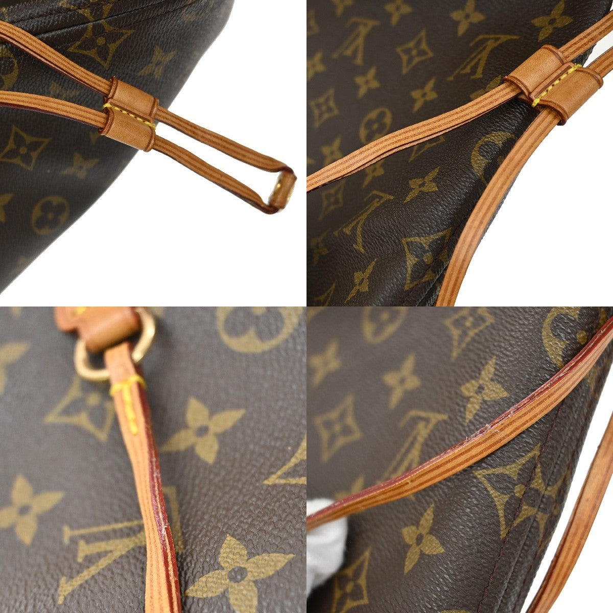 LOUIS VUITTON Neverfull GM Shoulder Tote Bag Monogram Leather BN M40157 27EF832