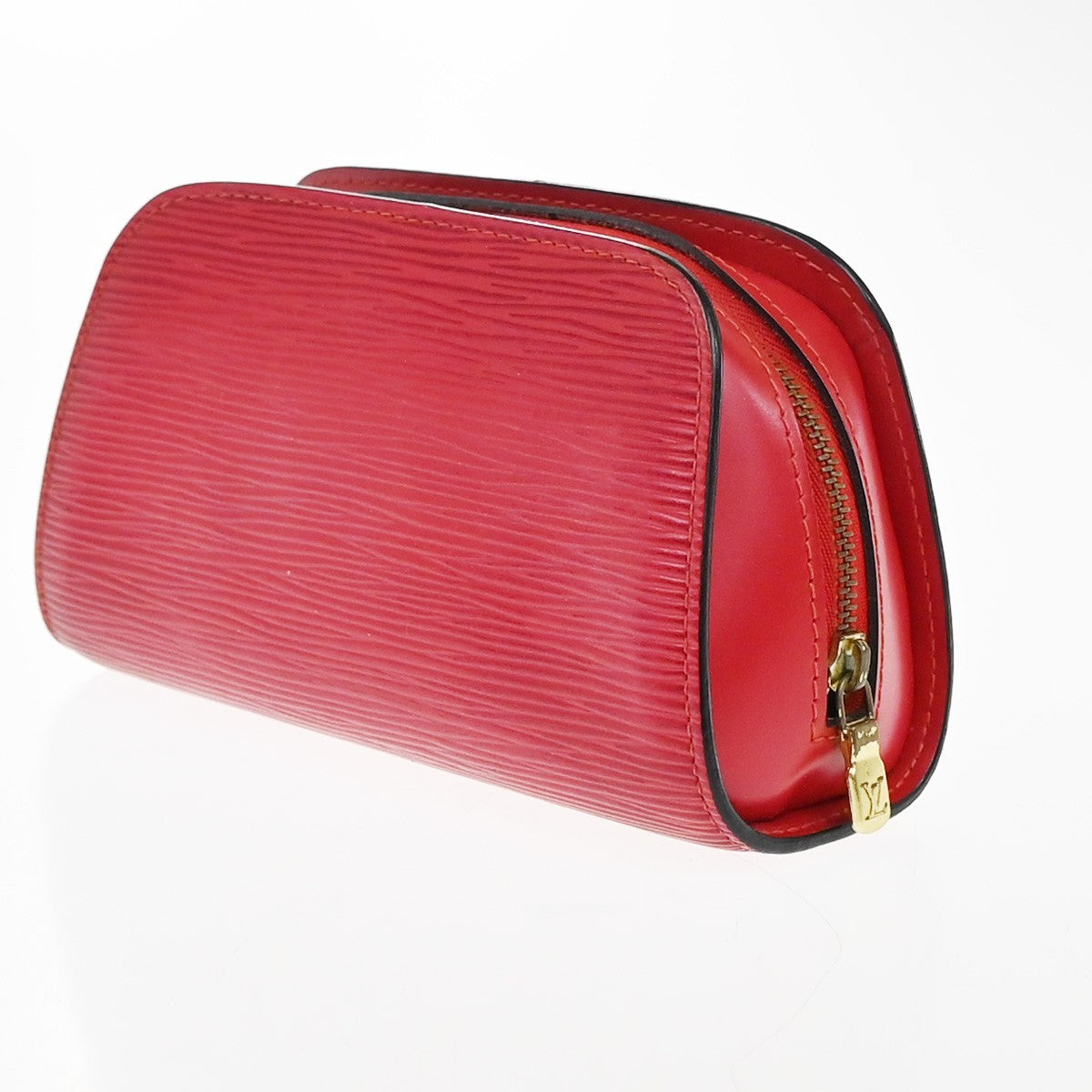 LOUIS VUITTON LV Logo Dauphine PM Pouch Bag Epi Leather Red M48447 02KP604