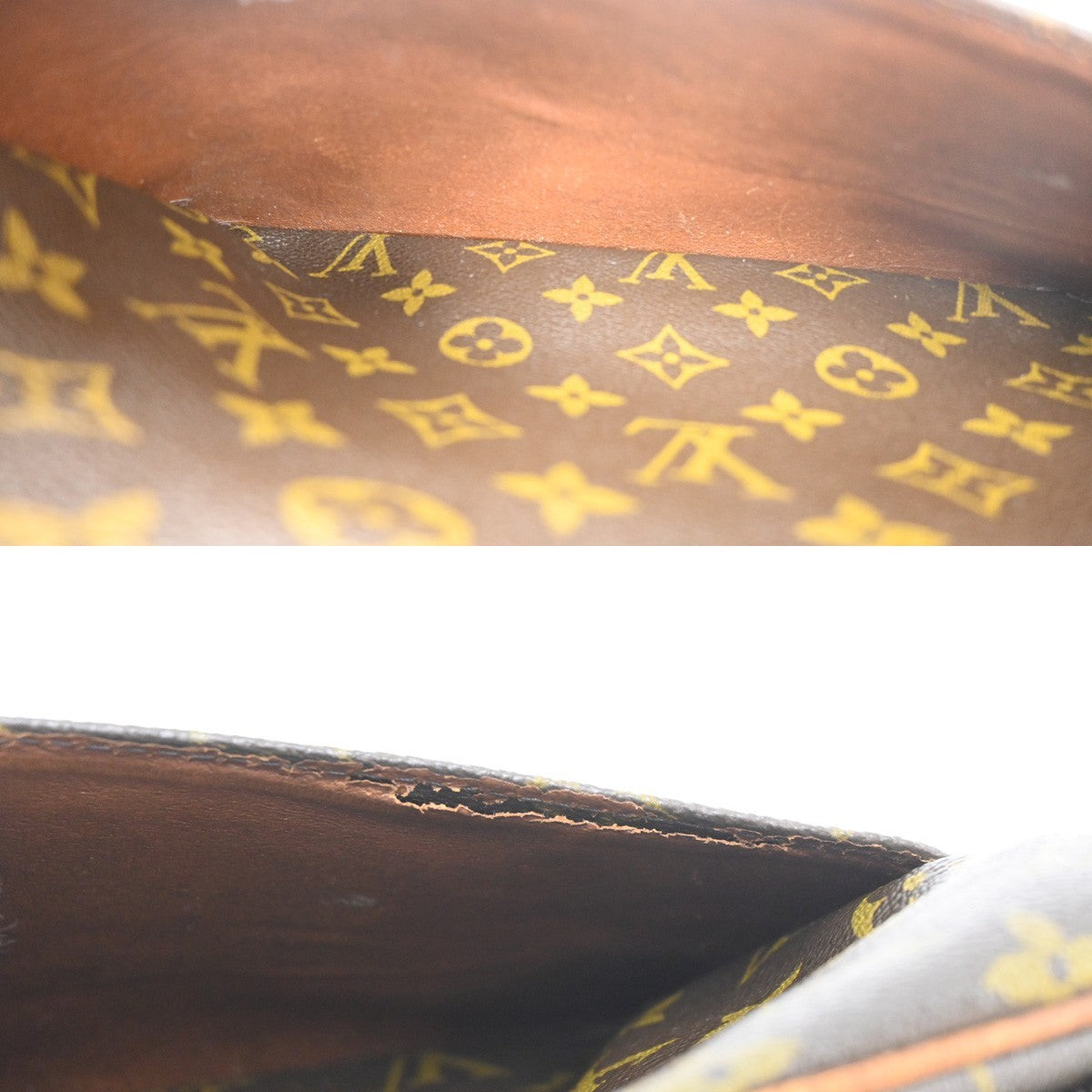 LOUIS VUITTON Nile Migratoire Shoulder Bag Monogram Leather Brown M45244 04TA203
