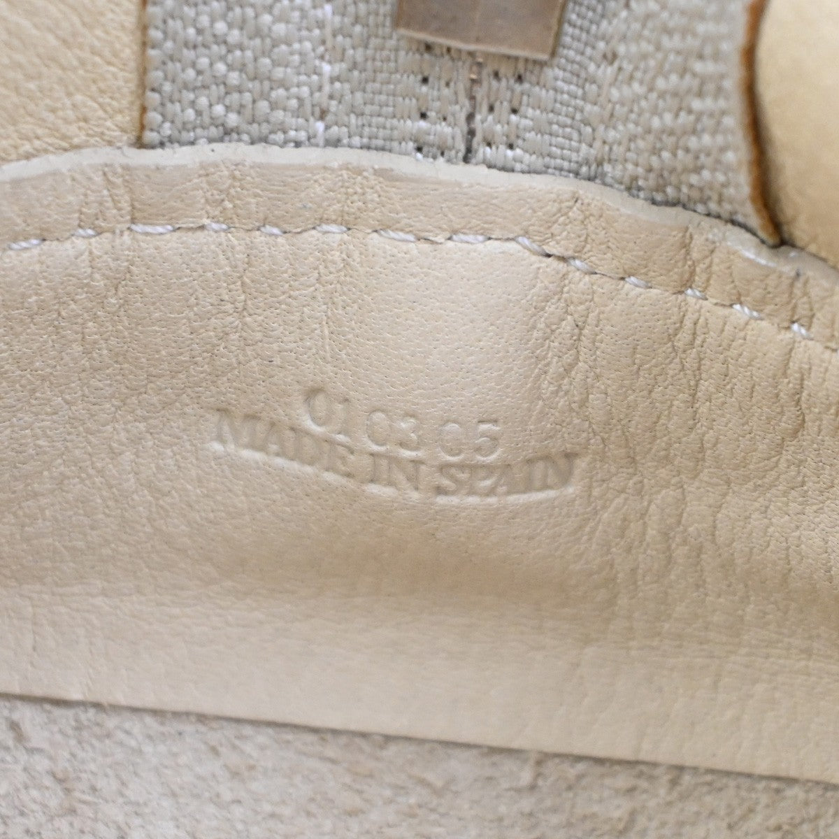 LOEWE Anagram logo Amazona 28 Handbag Suede Leather Beige Spain SHW 38CA785