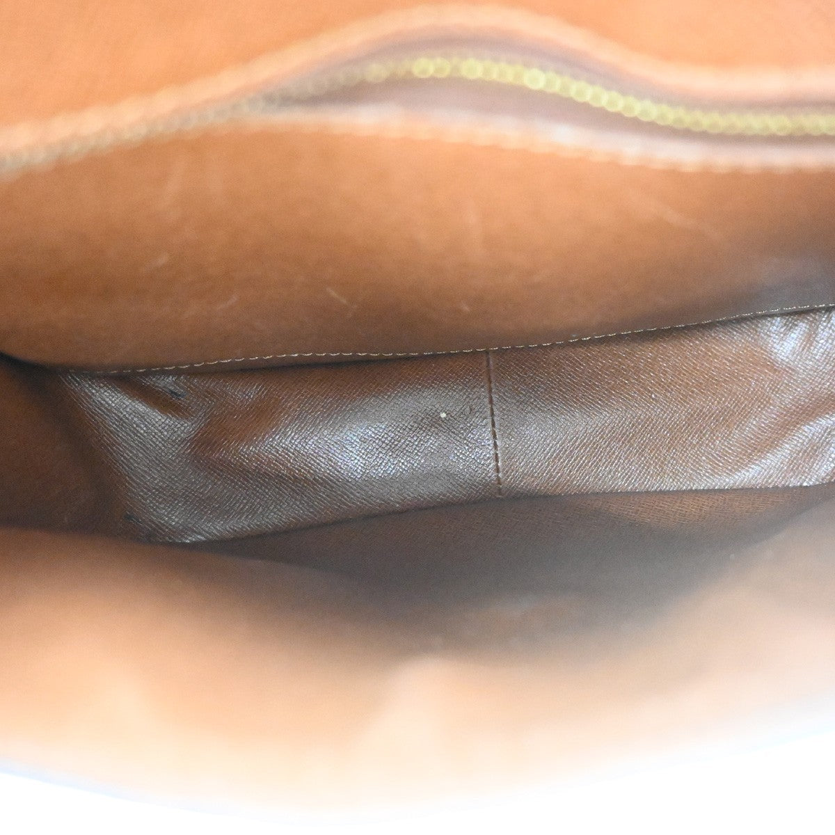 LOUIS VUITTON Saint Cloud GM Shoulder Bag Monogram Leather Brown M51242 32PA085