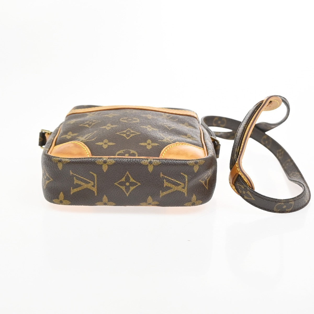LOUIS VUITTON Danube Shoulder Bag Monogram Leather Brown France M45266 87ZA285