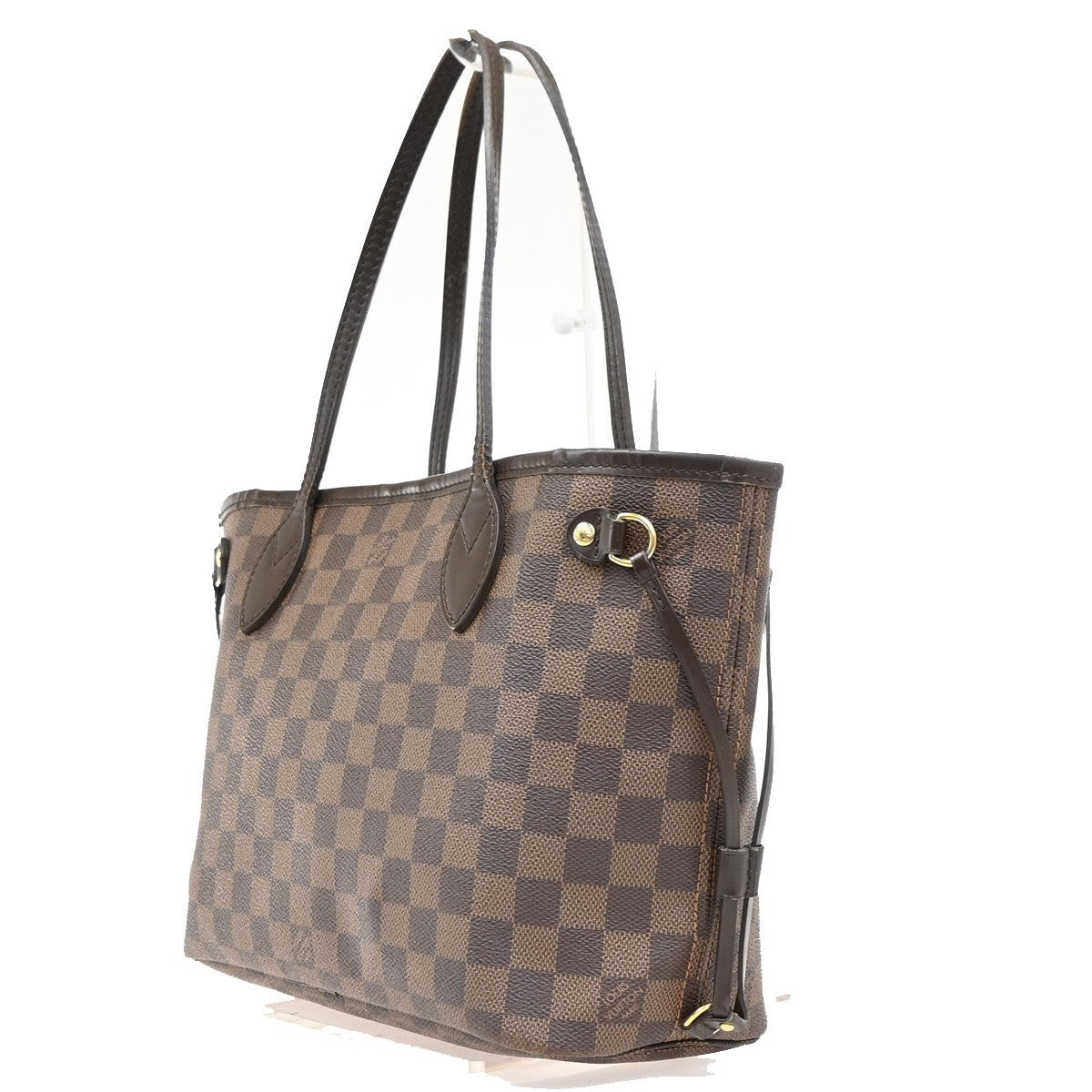LOUIS VUITTON Neverfull PM Shoulder Tote Bag Damier Leather Brown N51109 98KP516