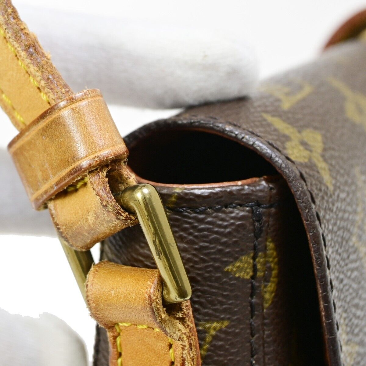 LOUIS VUITTONI Chantilly MM Shoulder Bag Monogram Leather Brown M51233 32FA606