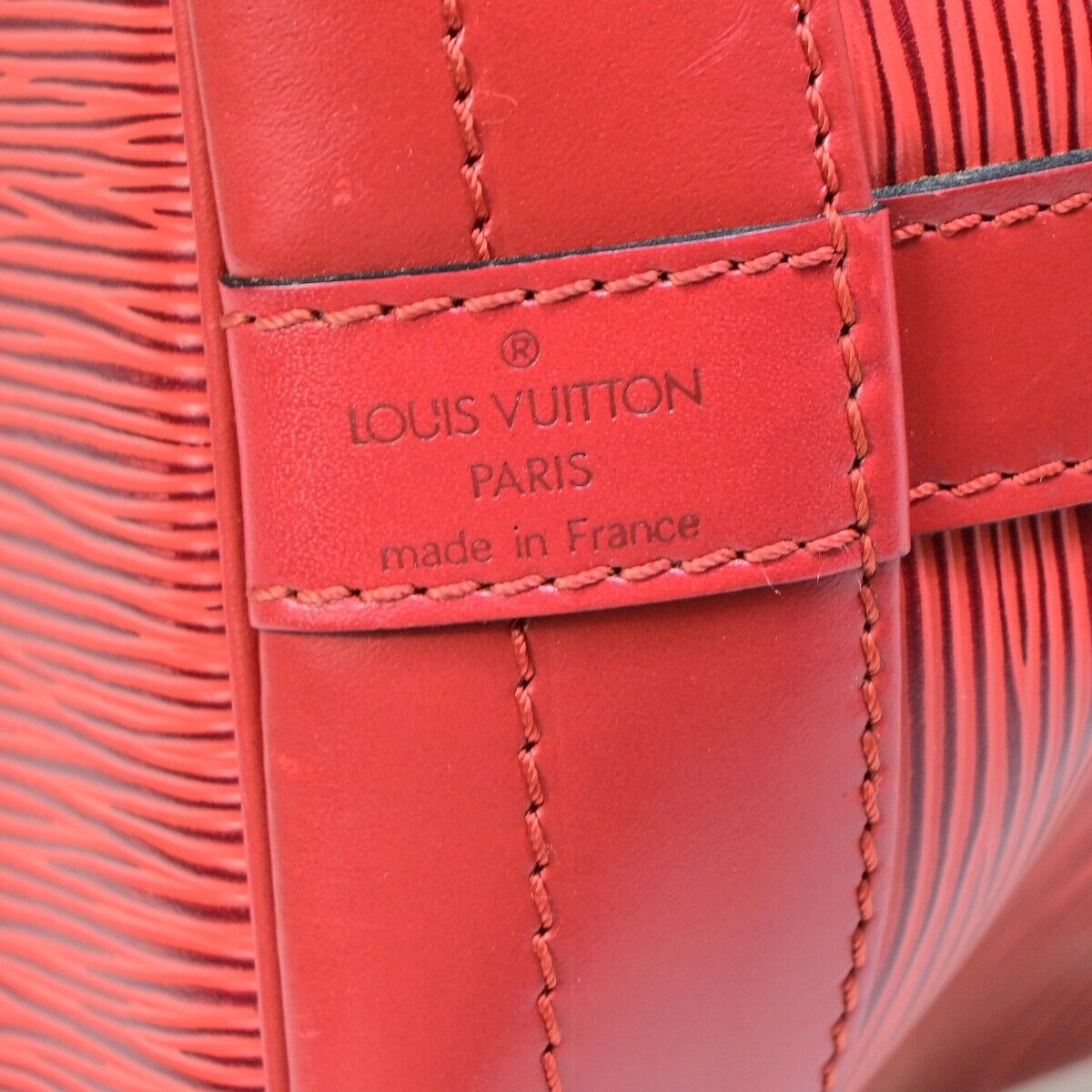 LOUIS VUITTON Noe GM LV Drawstring Shoulder Bag Epi Leather Red M44007 35EB655