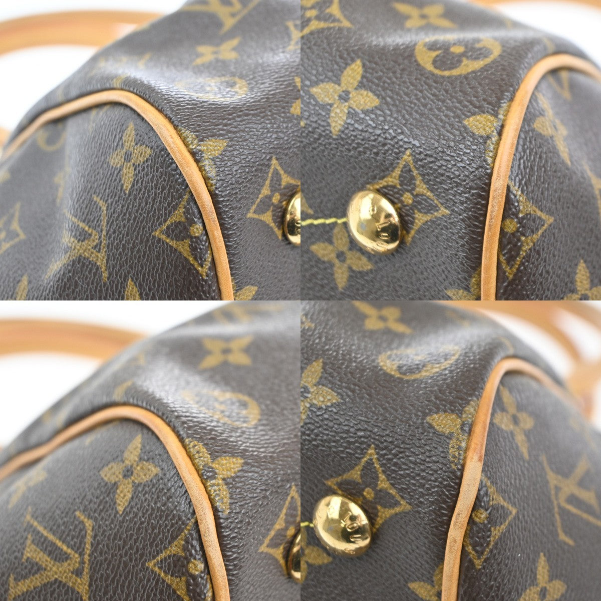 LOUIS VUITTON Tivoli PM Hand Bag Monogram Leather Brown France M40143 600RL749